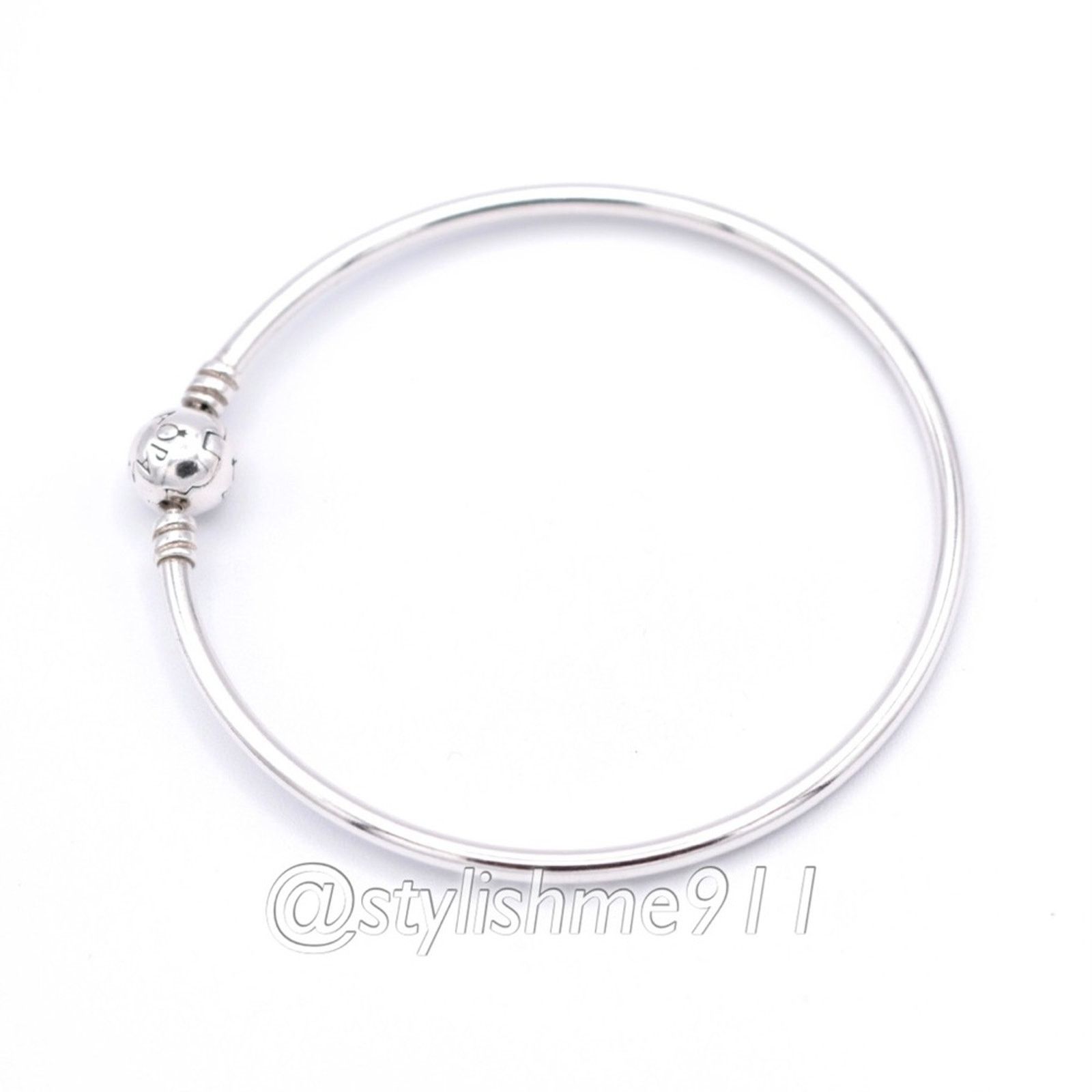 pandora Authentic PANDORA Bangle Bracelet with Pandora Clasp Size ONE SIZE - 4 Thumbnail