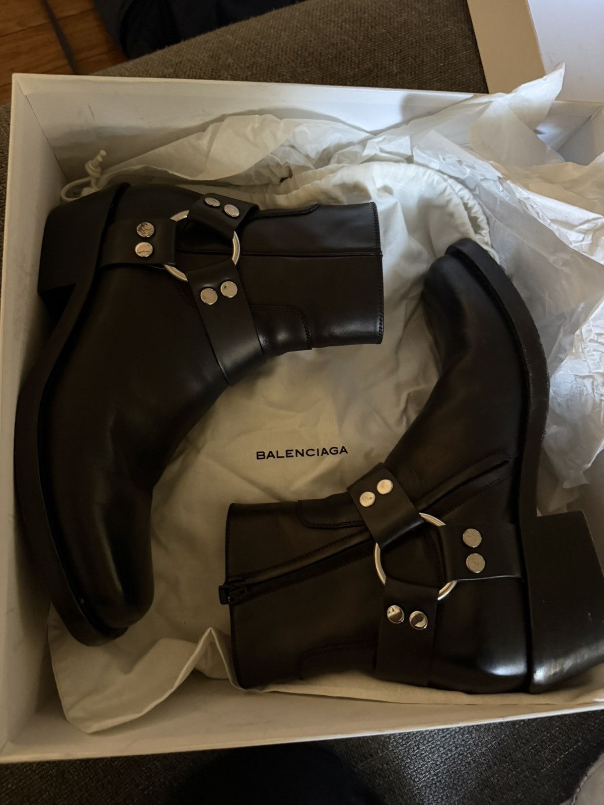 Balenciaga Balenciaga harness leather boots by Demna Size US 8.5 / EU 41-42 - 1 Thumbnail
