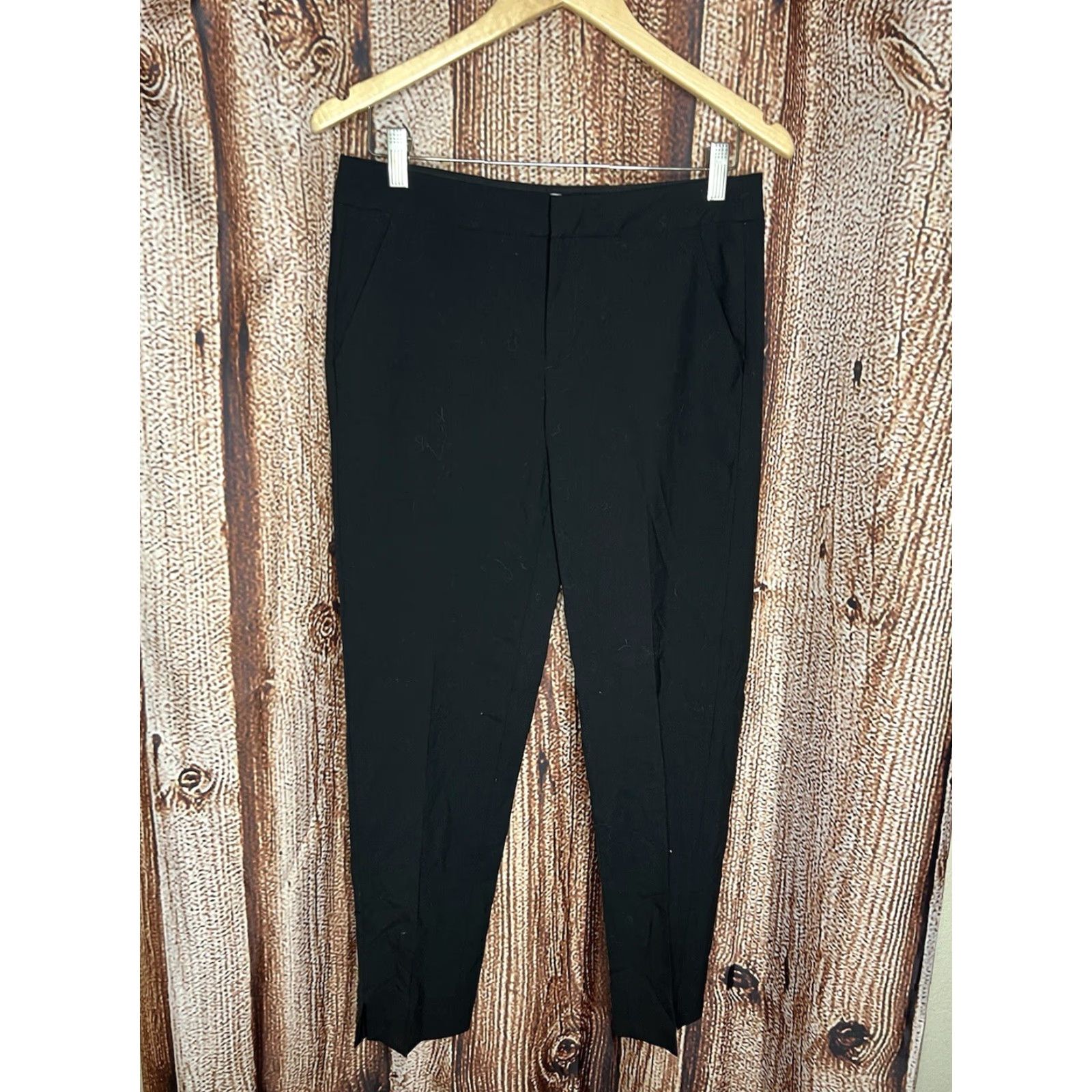 Everlane Everlane Dress Pants Womens Black Wool Straight Size 2 Size 26" / US 2 / IT 38 - 2 Thumbnail