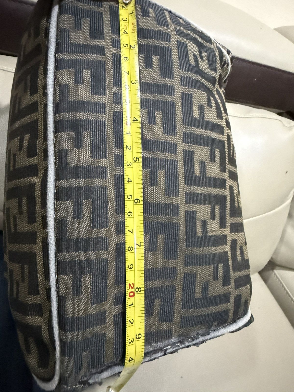 Fendi Authentic Fendi Zucca Monogram Canvas Toiletries Hand Bag Size ONE SIZE - 18 Thumbnail