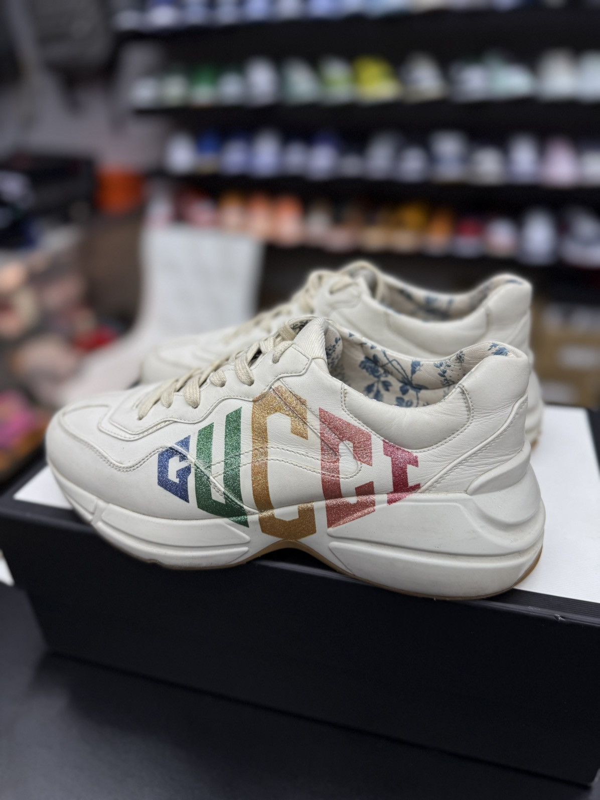 Gucci Gucci Women’s Rhyton Sneakers Size 39.5G/9.5US (W) Size US 9.5 / IT 39.5 - 4 Thumbnail