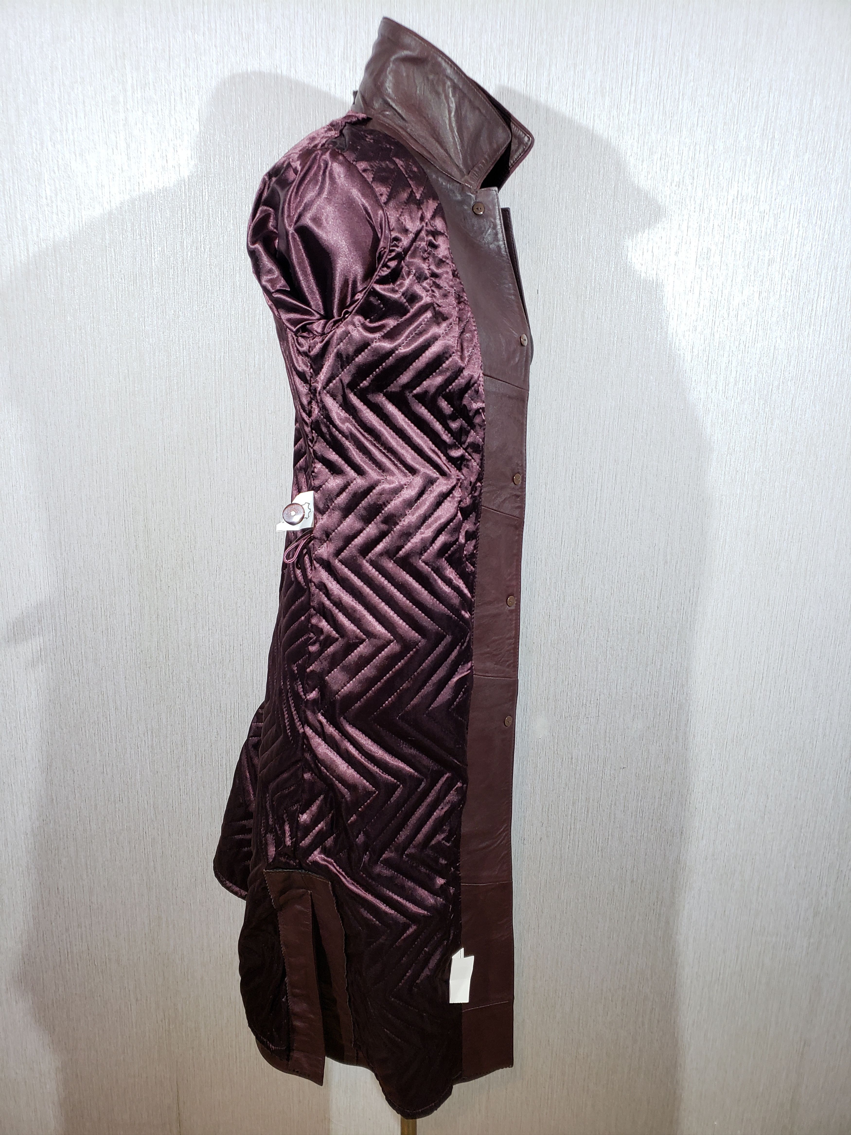 Other Brown women's coat made of genuine leather. Size S / US 4 / IT 40 - 6 Thumbnail