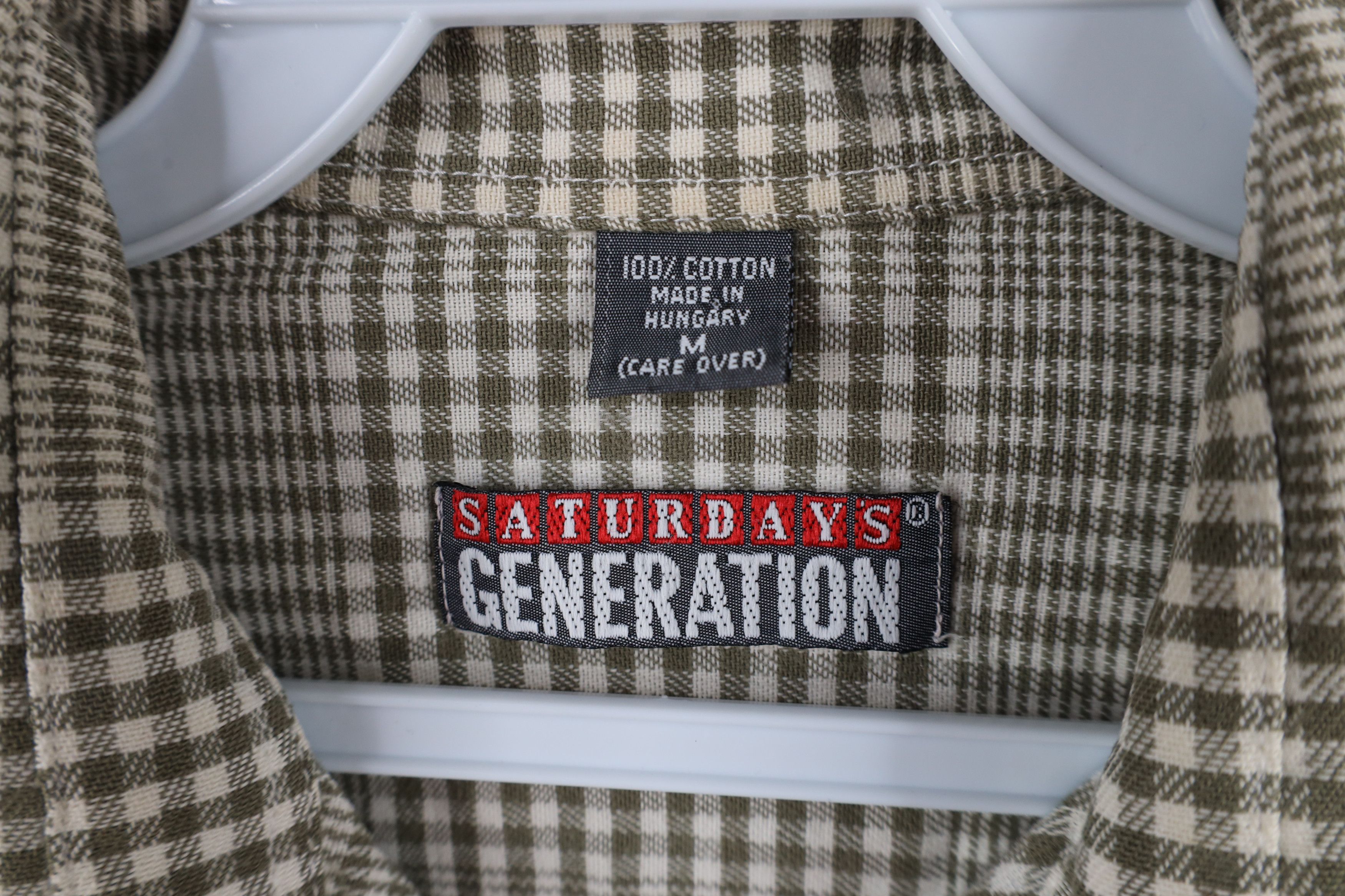 Vintage Vintage 90s Streetwear Houndstooth Flannel Button Shirt Size US M / EU 48-50 / 2 - 6 Thumbnail