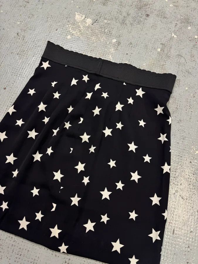 Designer × Dolce & Gabbana × Vintage FW2011 Dolce & Gabbana Black Stars Skirt Size 27" / US 4 / IT 40 - 3 Thumbnail