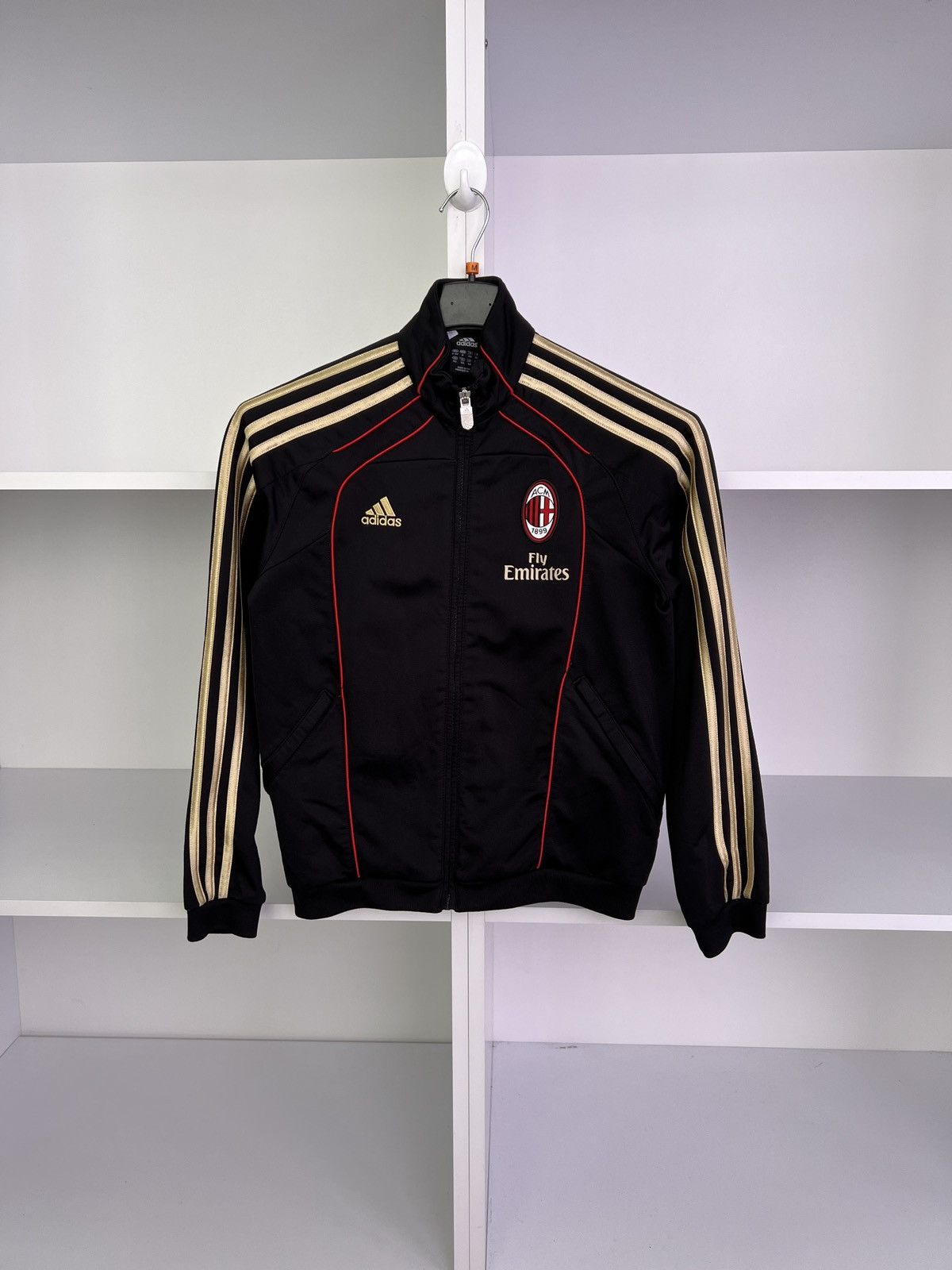 Adidas × Vintage Vintage AC MILAN 2010 TRACK TOP KIDS JACKET ADIDAS FOOTBALL Size US XXS / EU 40 - 2 Thumbnail