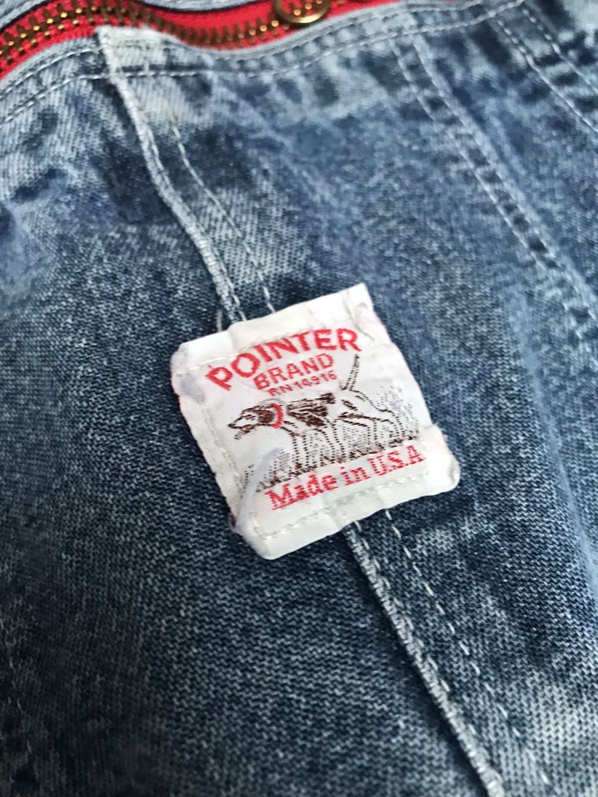 Pointer MADE IN USA Vintage POINTER denim bib coverall Size US 35 - 1 Thumbnail