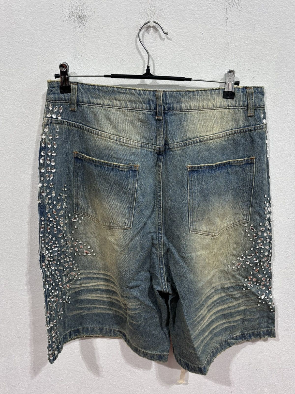 Vale Vale Forever Sirens Crystal Jean Shorts Blue Size US 30 / EU 46 - 6 Thumbnail