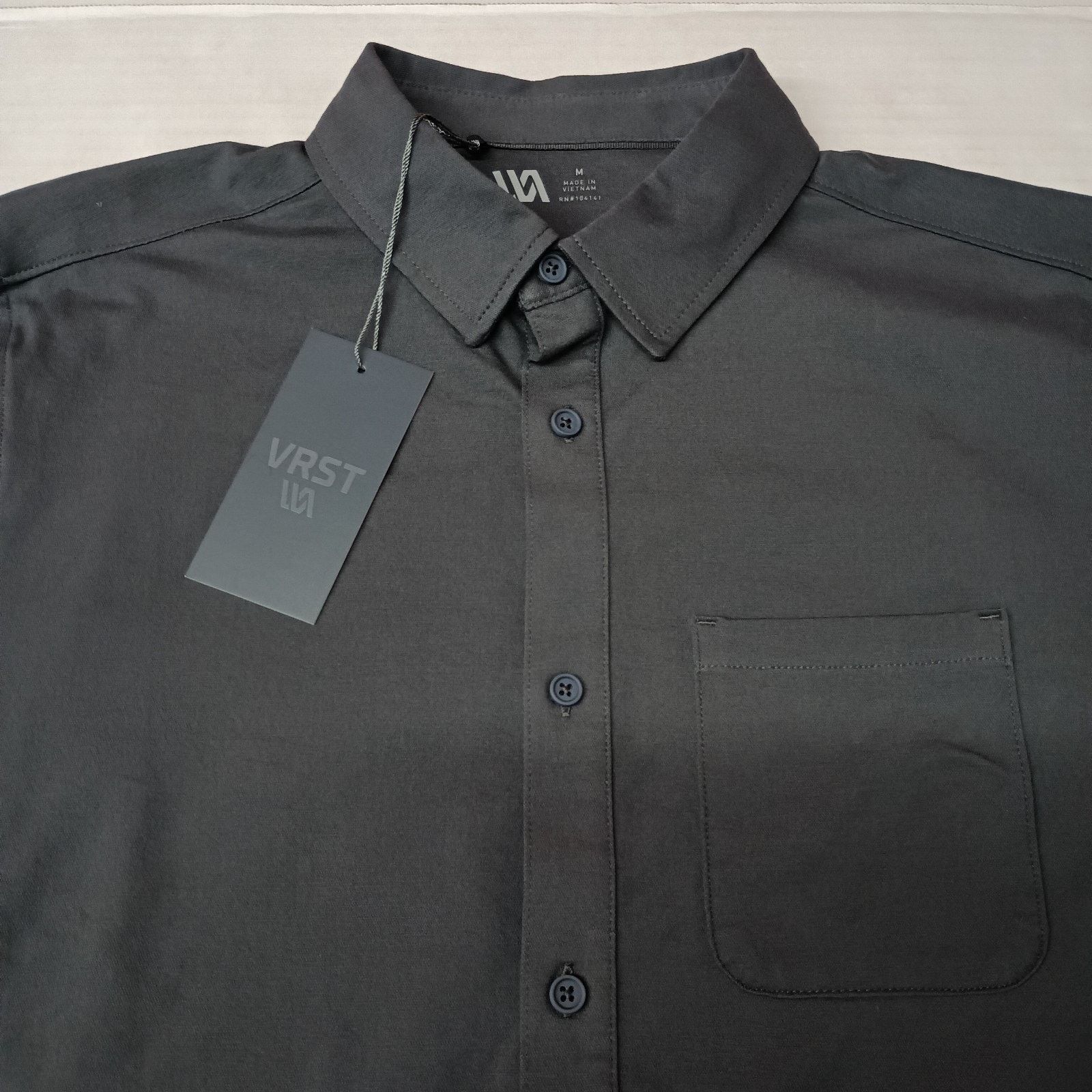 Other VRST Refined Knit Button Up Shirt Men's Size M Charcoal Size US M / EU 48-50 / 2 - 2 Thumbnail