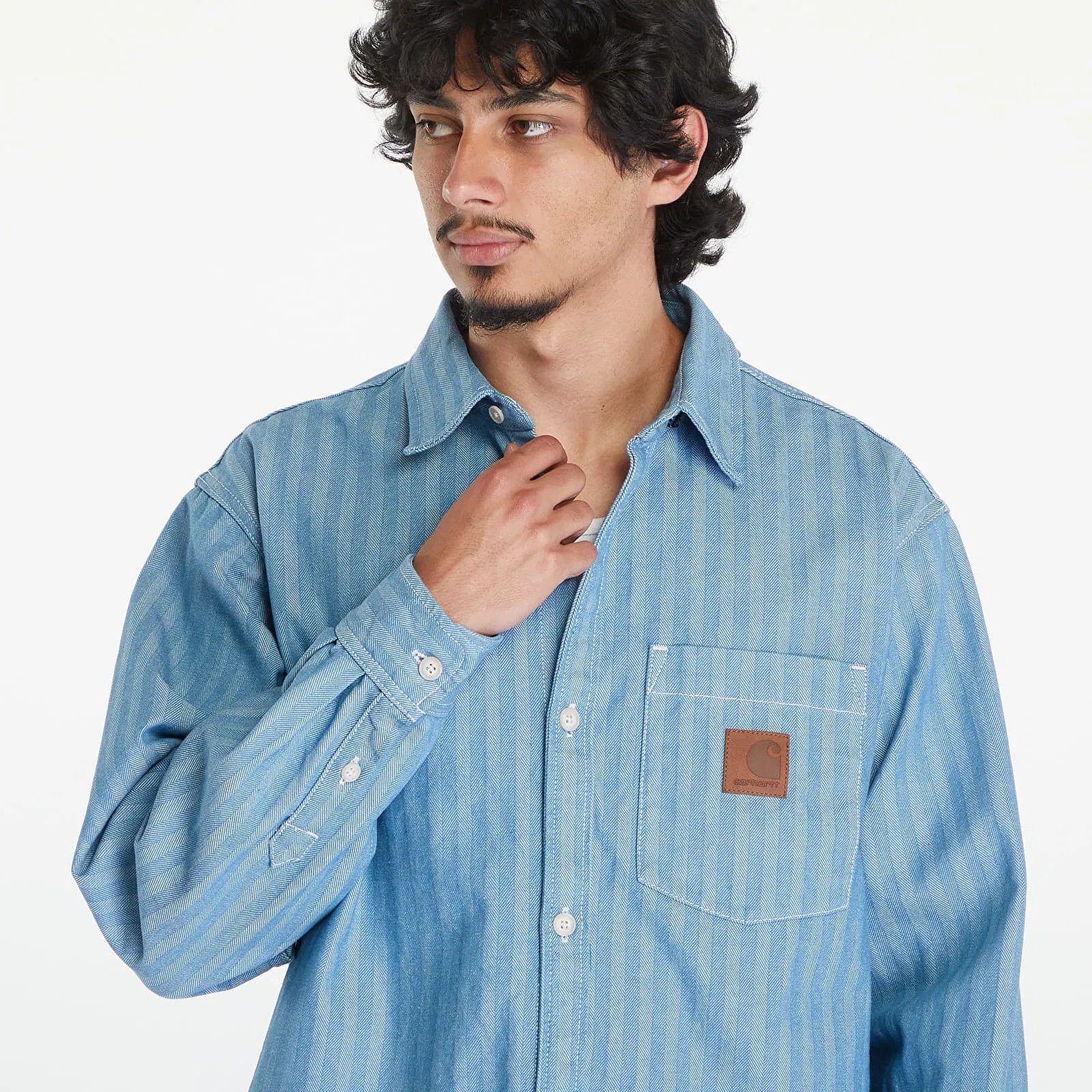 Carhartt Wip o1h1sh11224 Menard Shirt in Rinsed Blue Size US S / EU 44-46 / 1 - 4 Thumbnail
