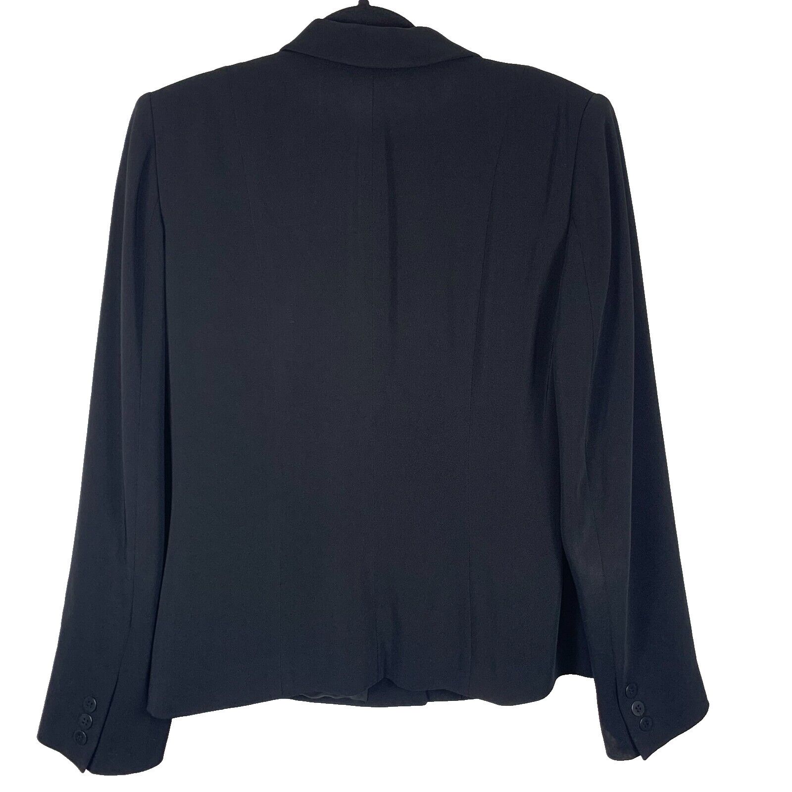 Liz Claiborne Liz Claiborne Collection Women’s Black Blazer Size 10 Lined Size L / US 10 / IT 46 - 3 Thumbnail