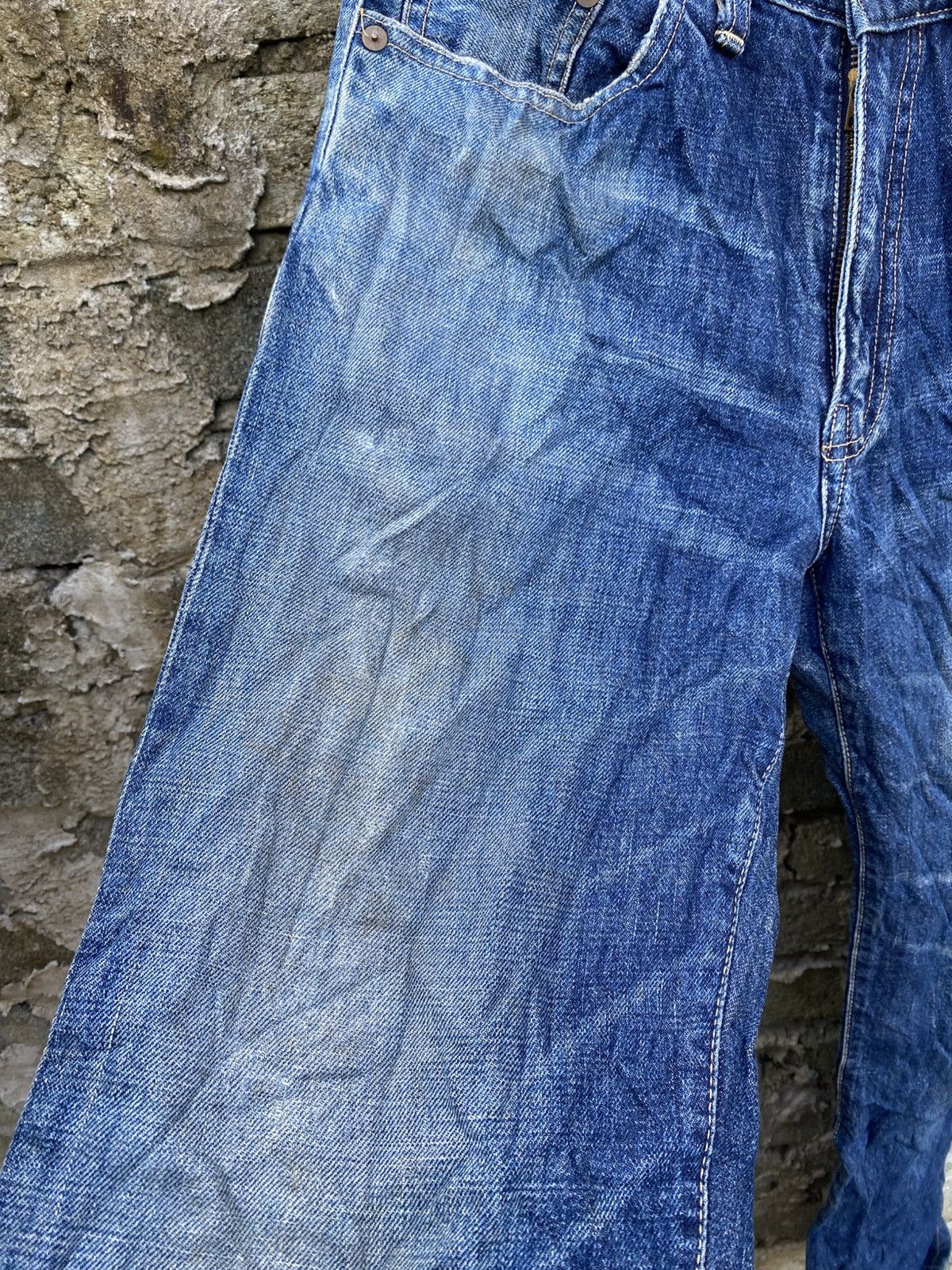 Big John Vintage Big John Selvedge Distressed Jeans Size US 29 - 12 Thumbnail