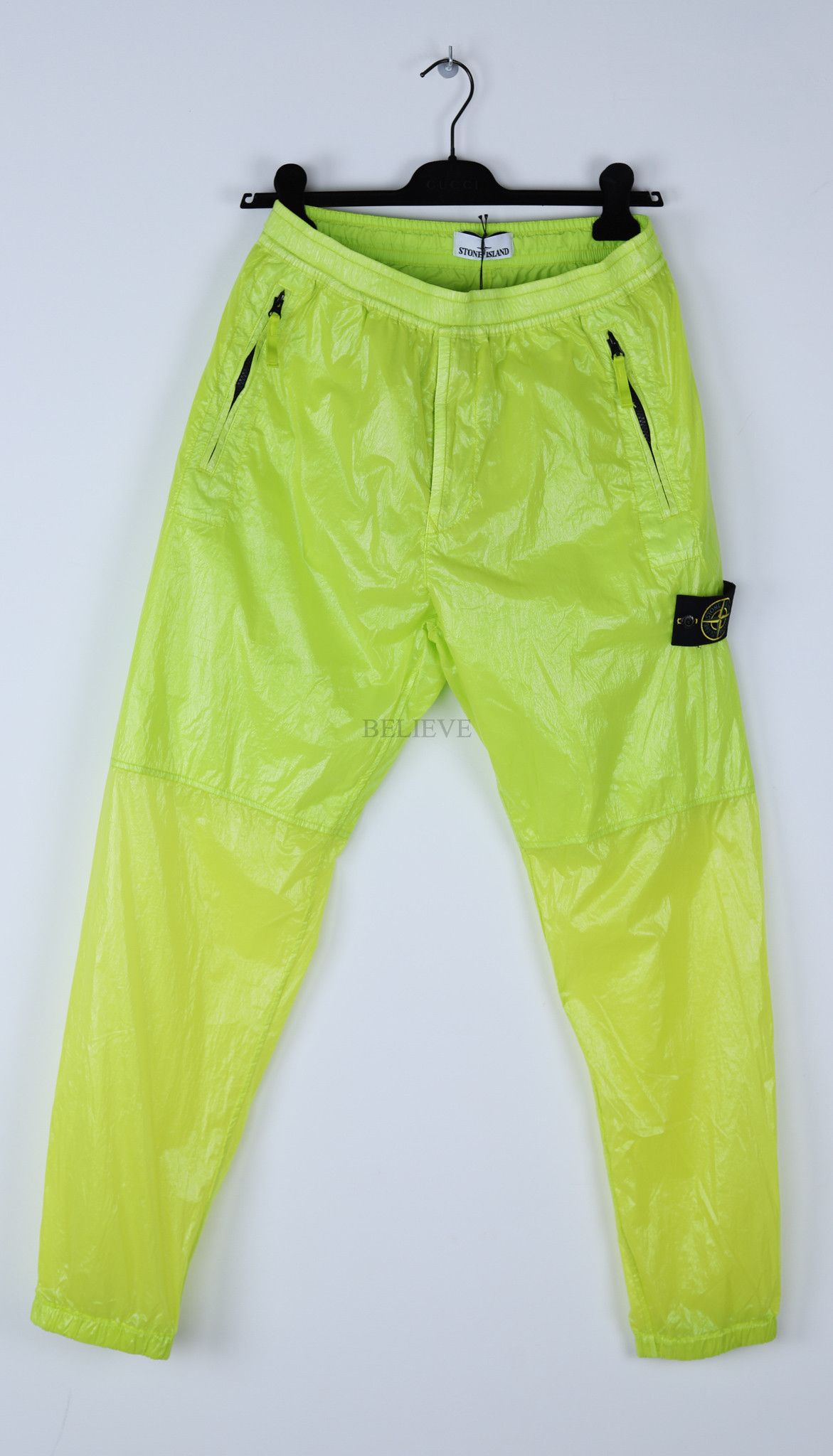 image of Stone Island Pants Green Nylon 610 in Lime, Men's (Size 32)