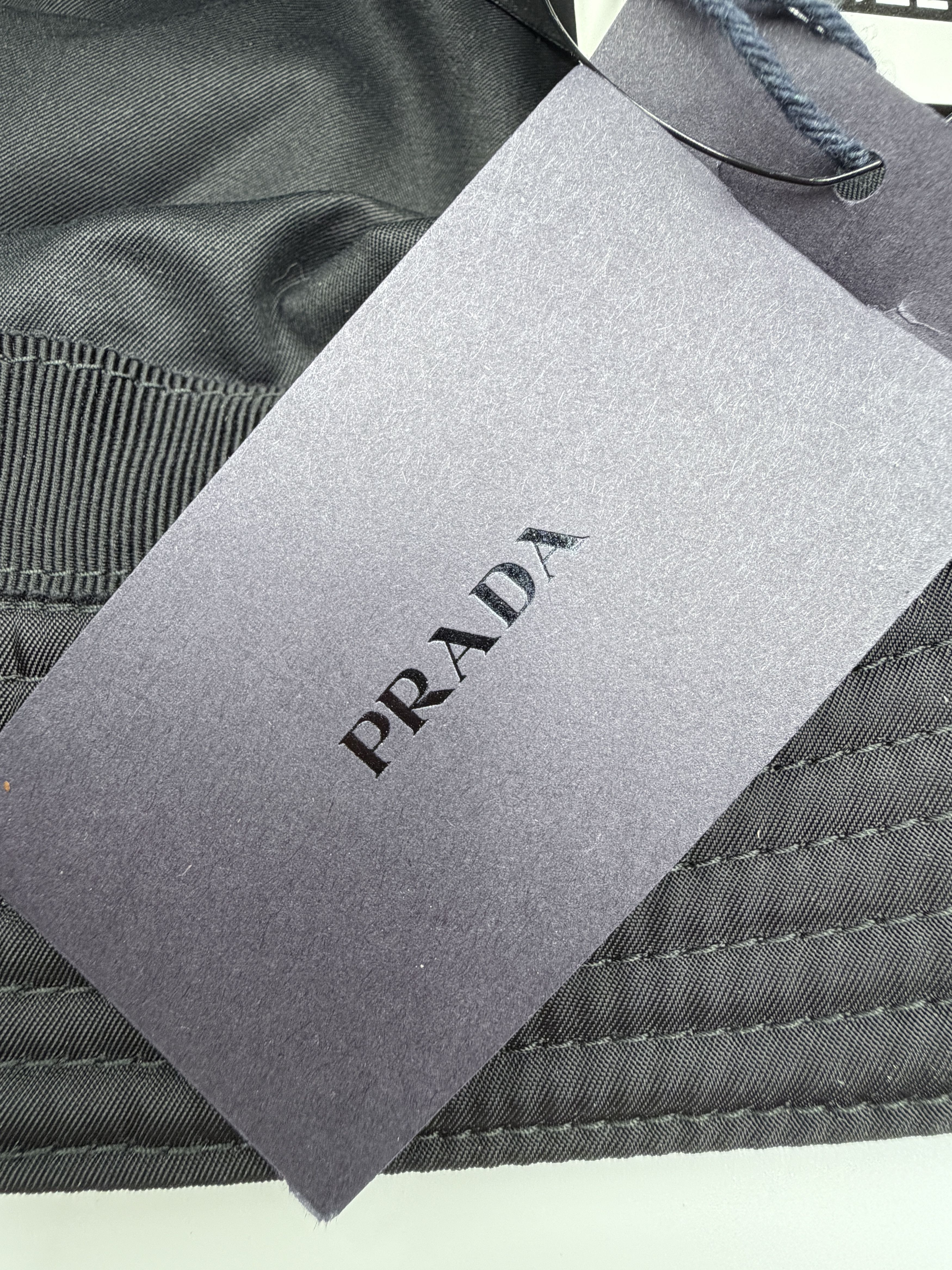 Prada Prada Re-Nylon Bucket Hat Black Size M Size ONE SIZE - 5 Thumbnail