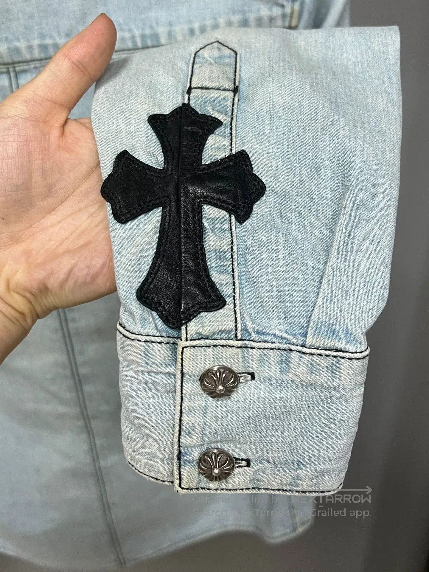 Chrome Hearts Chrome Hearts Cross Logo Denim Shirt. Size US S / EU 44-46 / 1 - 4 Thumbnail