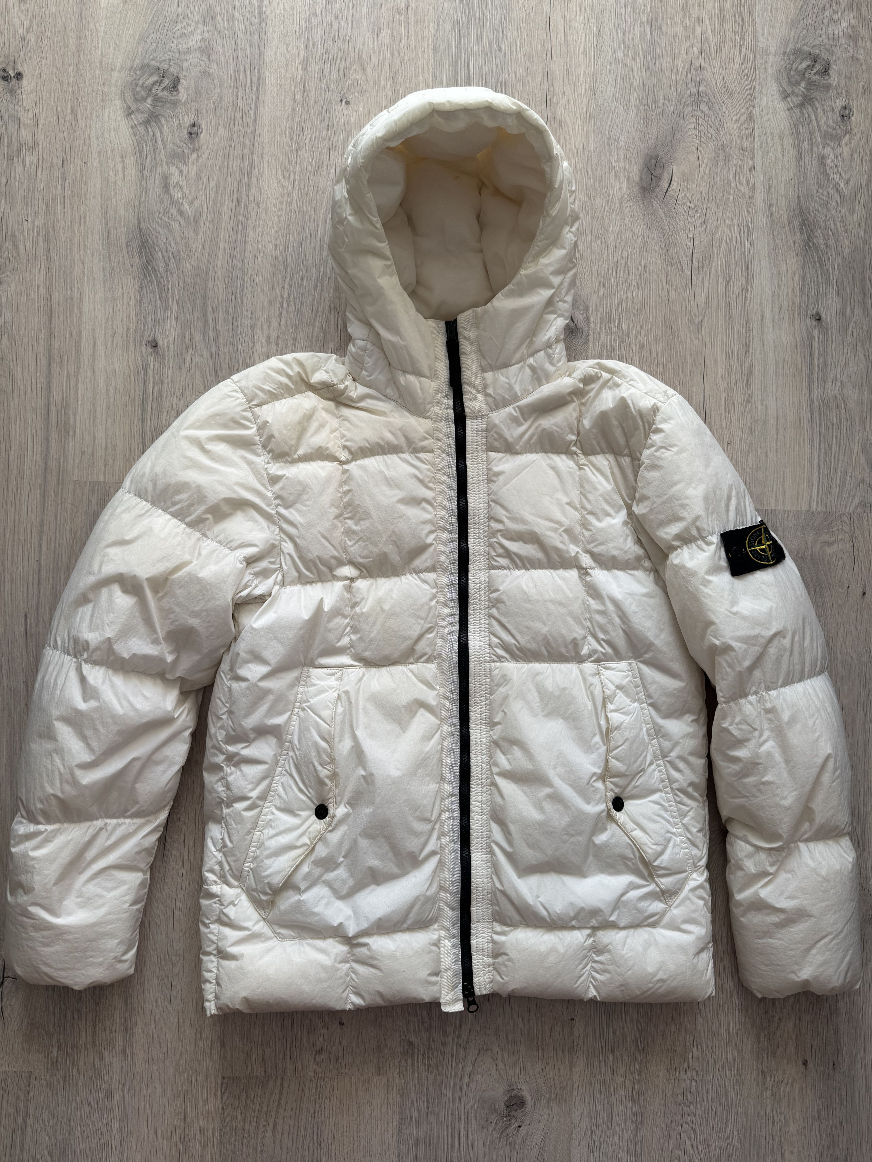 Stone Island Stone Island Garment Dyed Crinkle Reps Down Jacket White Size US XL / EU 56 / 4 - 5 Thumbnail
