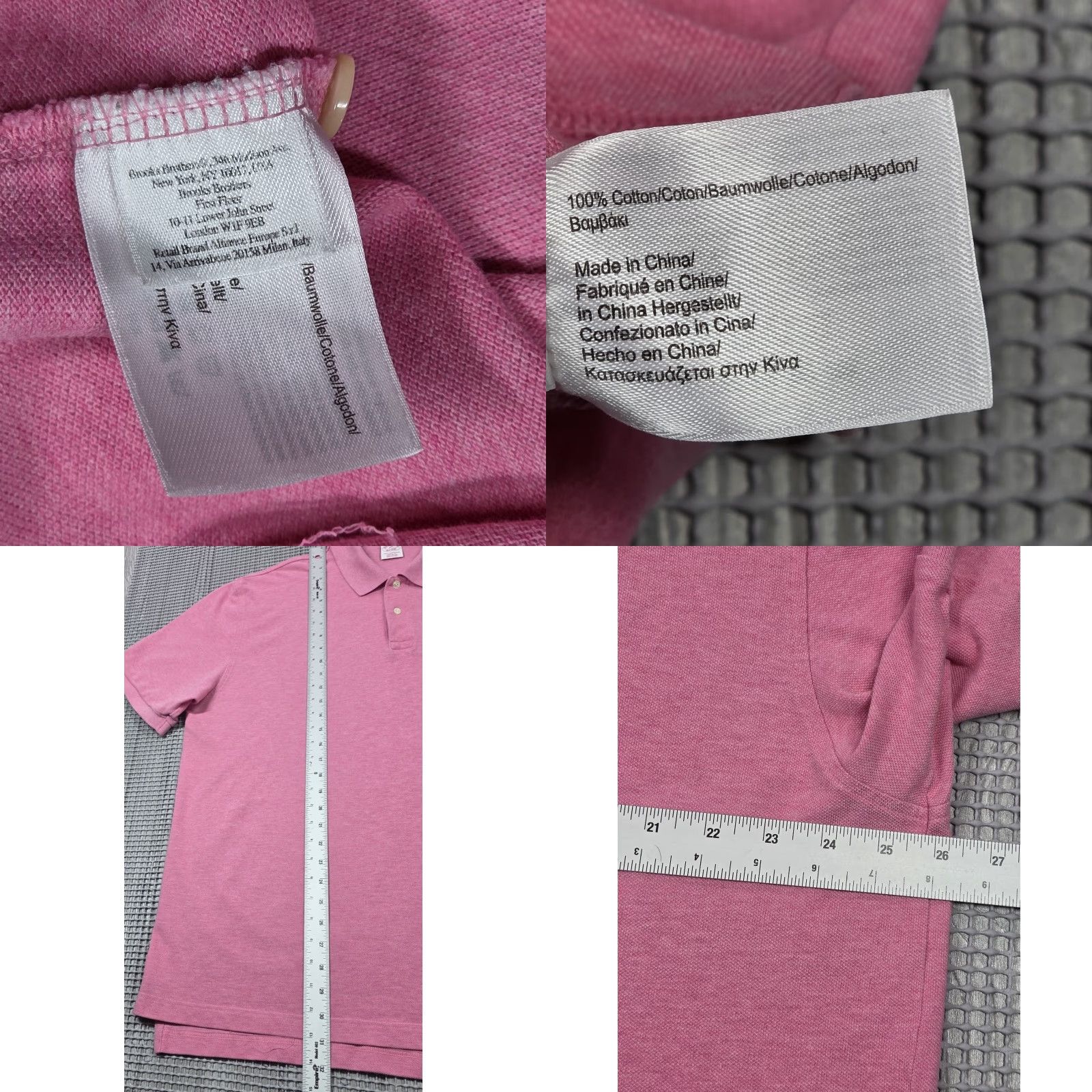 Brooks Brothers Brooks Brothers Polo Mens 2XL Short Sleeve Pink Performance Stretch Cotton Size US XXL / EU 58 / 5 - 8 Thumbnail