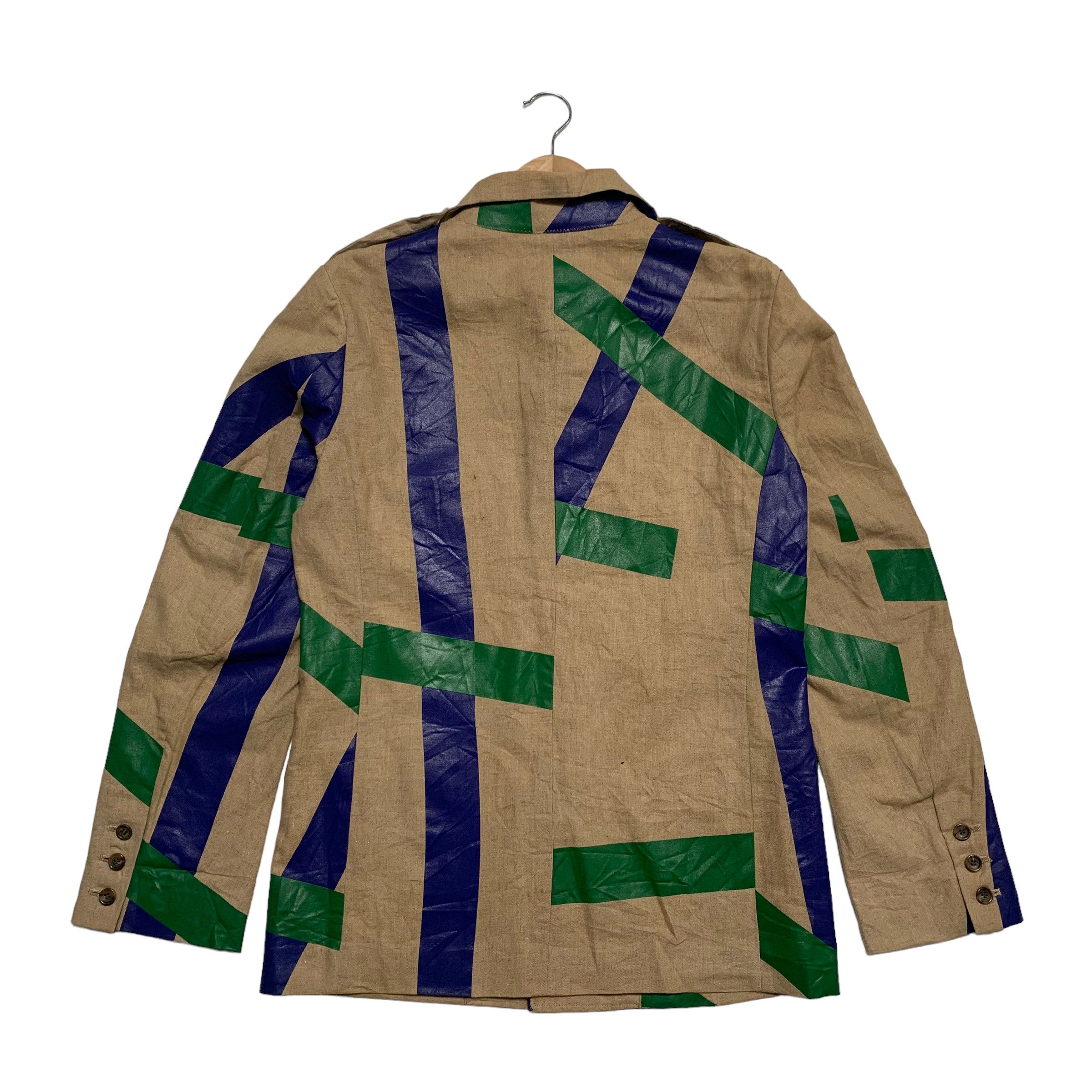 Masaki Matsushima Vintage 90s Masaki Matsushima Duct-Tape Style Jacket Size US M / EU 48-50 / 2 - 2 Thumbnail