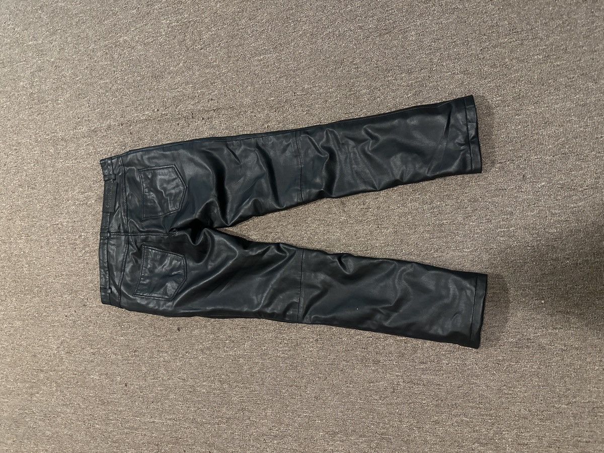 Straight To Hell Straight To Hell Black Faux Leather Pants Size US 32 / EU 48 - 2 Thumbnail
