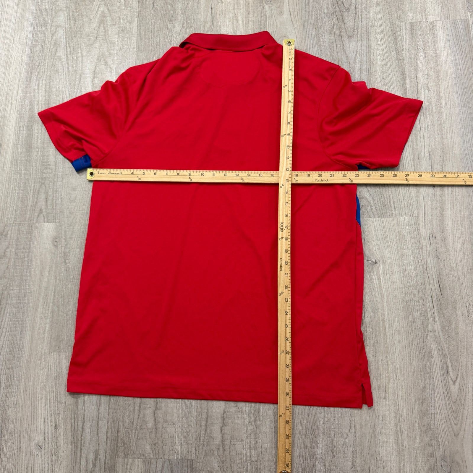 NHL NHL New York Rangers Polo Shirt Men's Extra Large Red Blue Size US XL / EU 56 / 4 - 8 Thumbnail