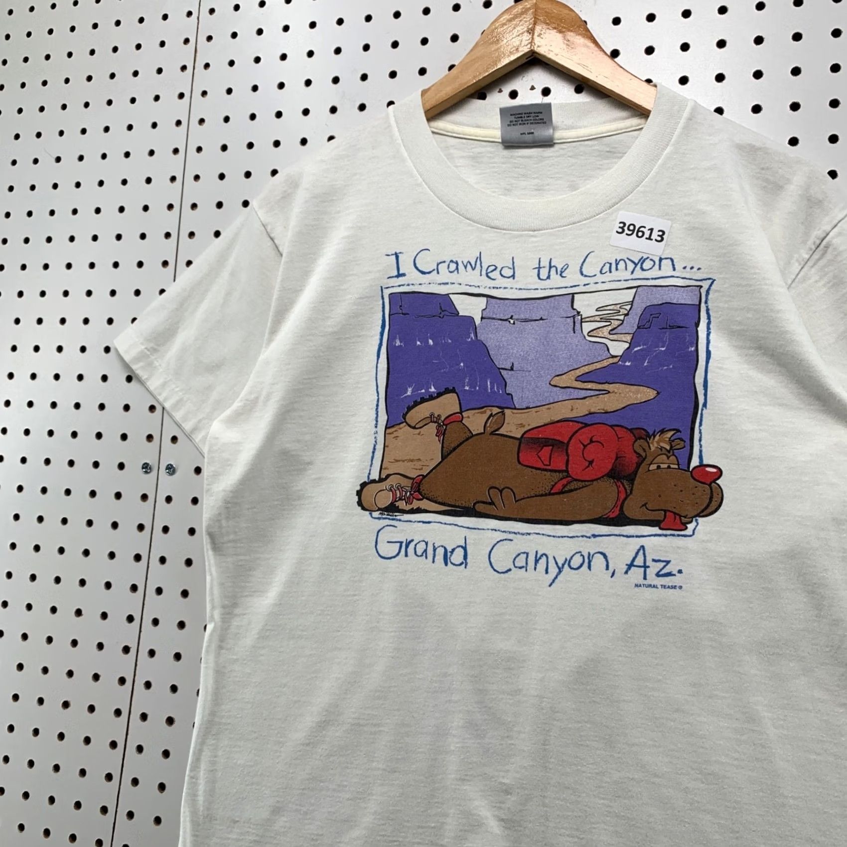 Vintage VINTAGE Grand Canyon Funny Shirt Mens M White USA 90s Single Stitch Classic Tee Size US M / EU 48-50 / 2 - 7 Thumbnail