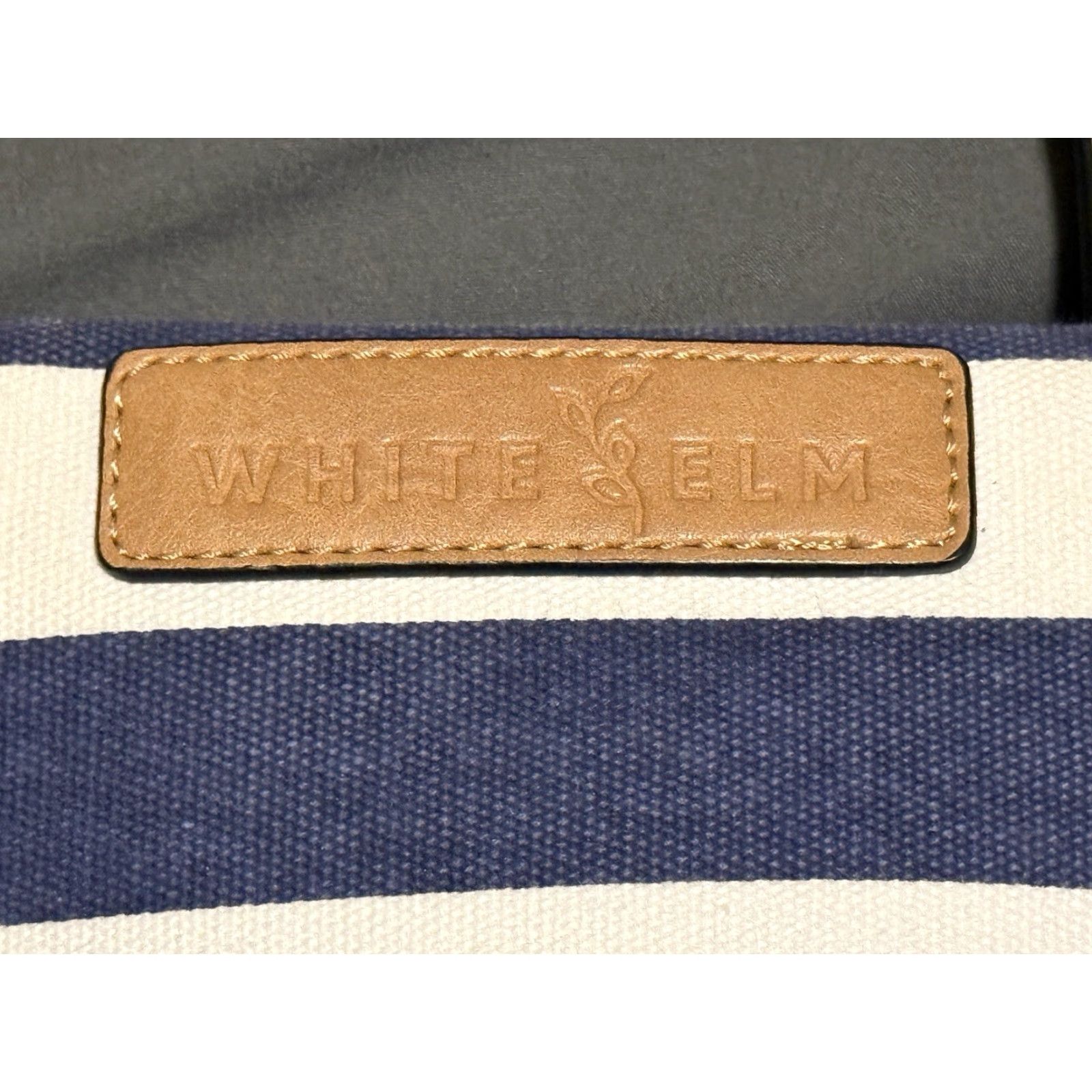Vintage White Elm Blue & White Striped Tote Bag Purse Size ONE SIZE - 3 Thumbnail
