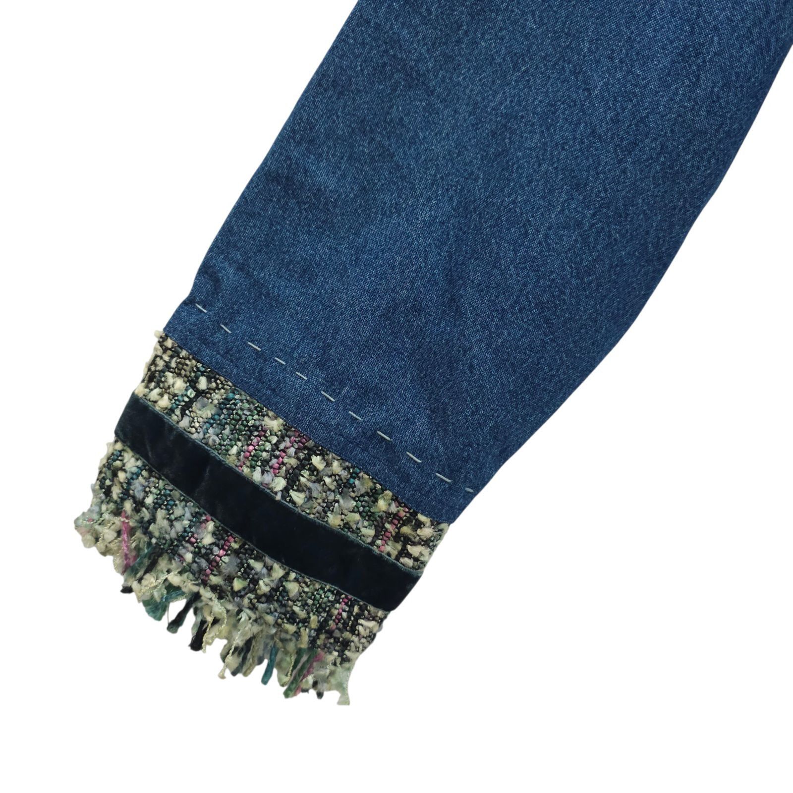 Other Yak Magik Jacket XL Denim Funky Boho Fringe Art to Wear Size XL / US 12-14 / IT 48-50 - 13 Thumbnail