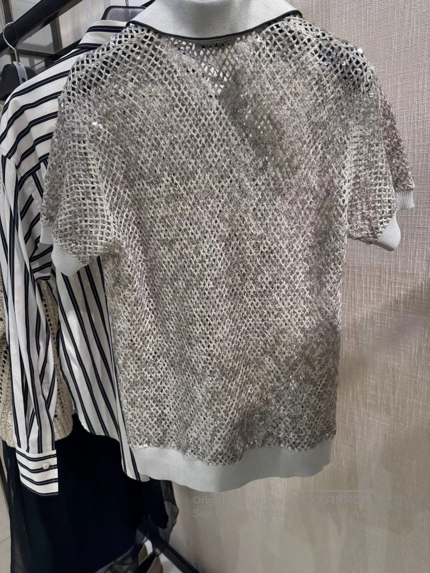Brunello Cucinelli Brunello Cucinelli Knit Polo Top. Size US L / EU 52-54 / 3 - 6 Thumbnail