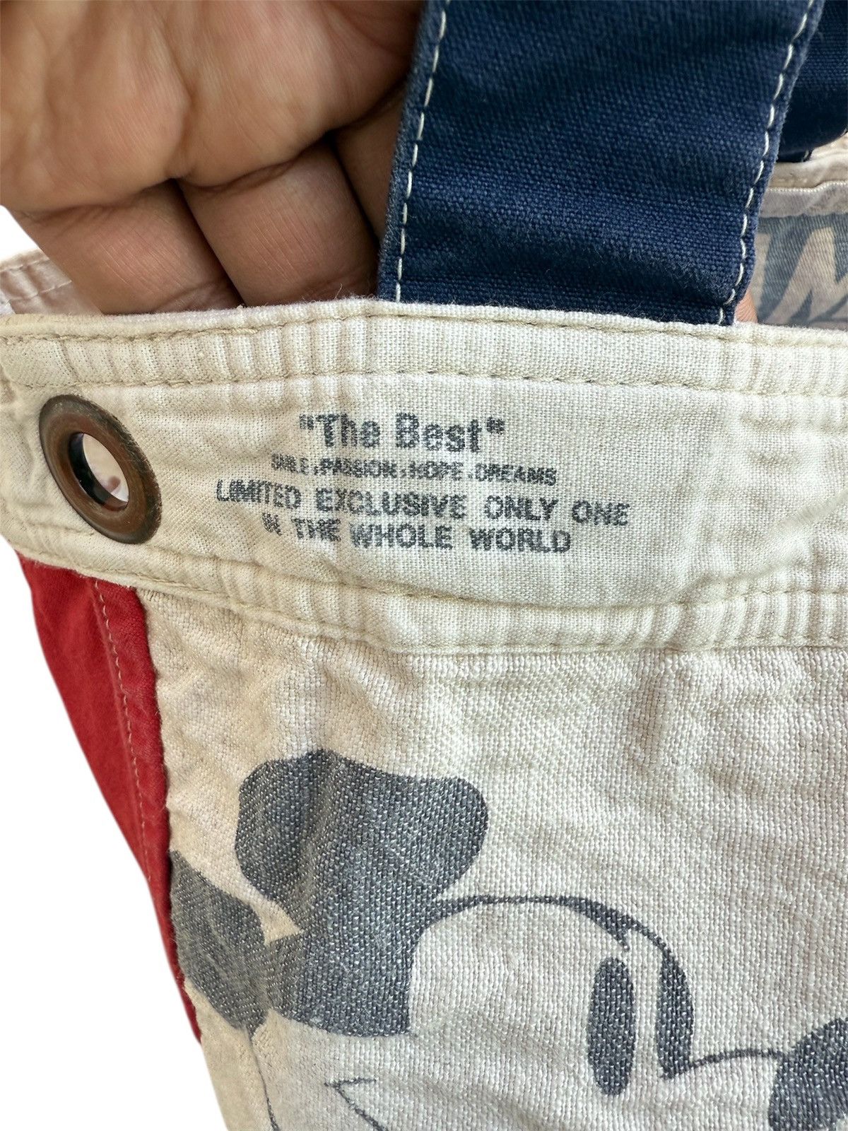 Kapital DENIM & DUNGAREE X MICKEY MOUSE DISNEY TOTE BAG Size ONE SIZE - 5 Thumbnail