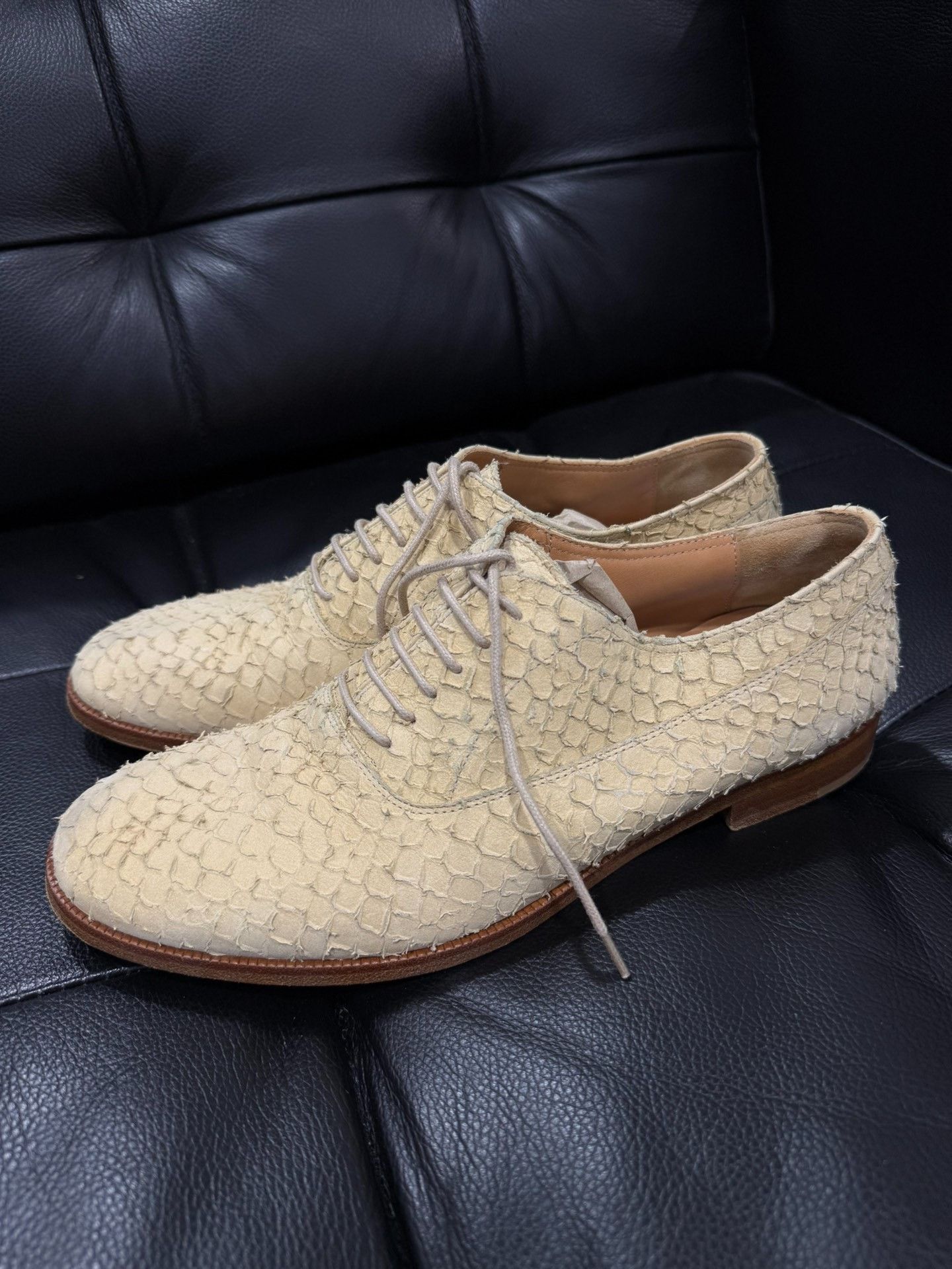 Maison Margiela Maison Margiela Snake Skin Derby Size US 6.5 / EU 39-40 - 1 Thumbnail