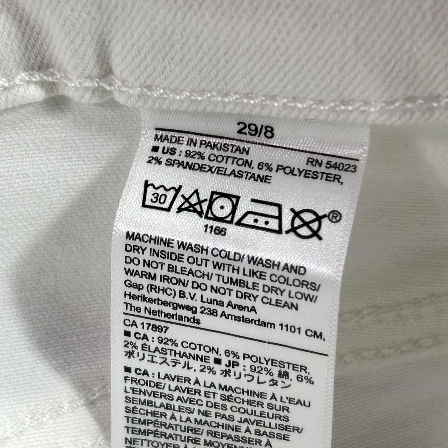 Banana Republic Banana Republic Womens Jeans 8 White Mid Rise Skinny Stretch 29x29 Five-Pocket Denim Cotton Blend Spandex Button Zipper Size 30" / US 8 / IT 44 - 6 Thumbnail