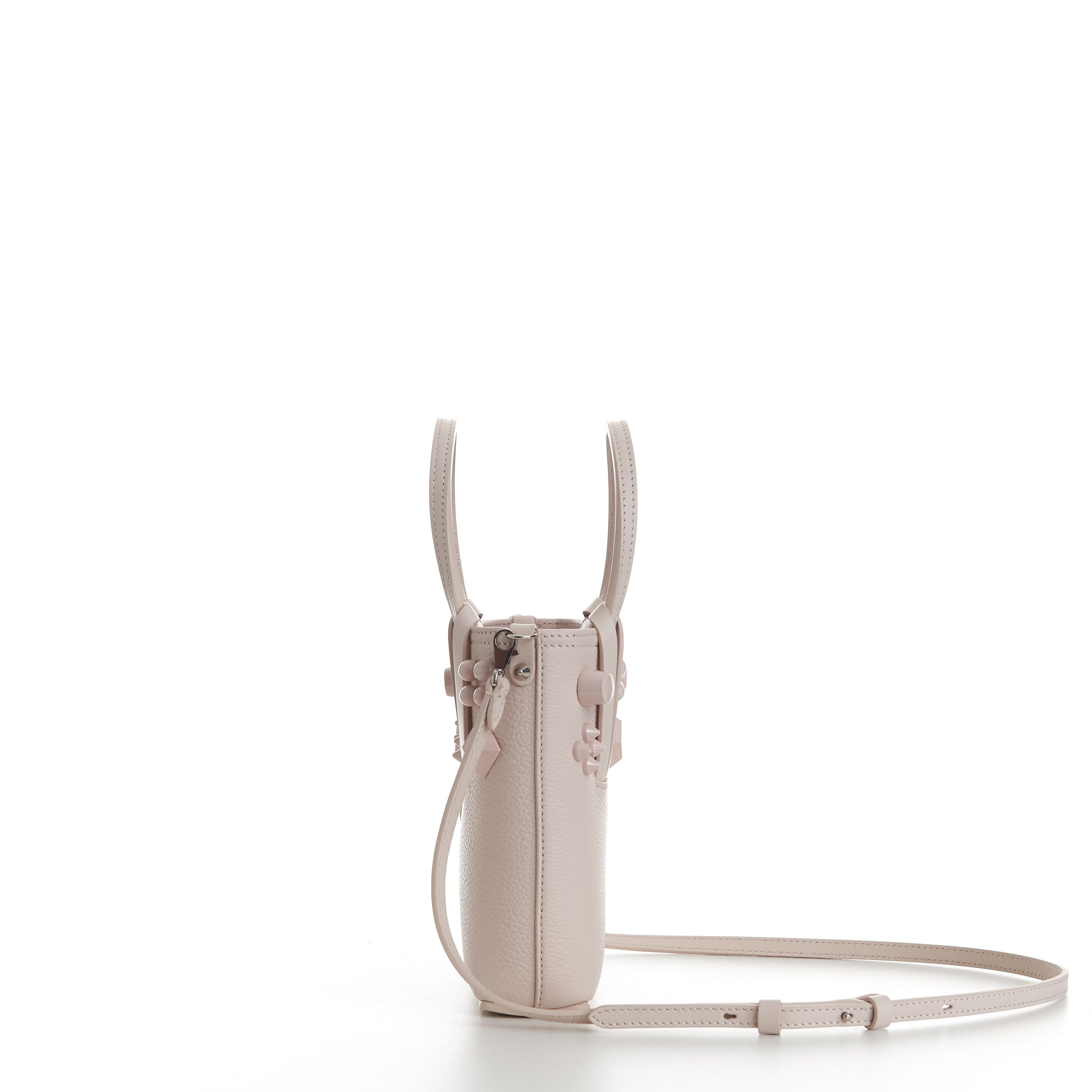Christian Louboutin Cabata N/S Mini Bag - Milk White Leather, Tonal Spikes Size ONE SIZE - 3 Thumbnail