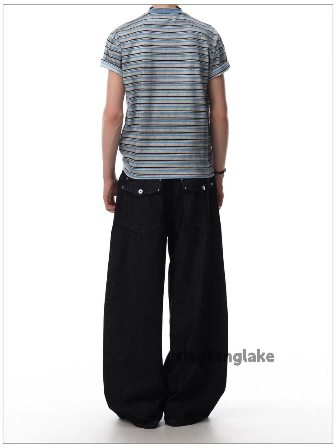 Japanese Brand zx vintage wide Leg denim loose baggy flared jeans Size US 36 / EU 52 - 6 Thumbnail