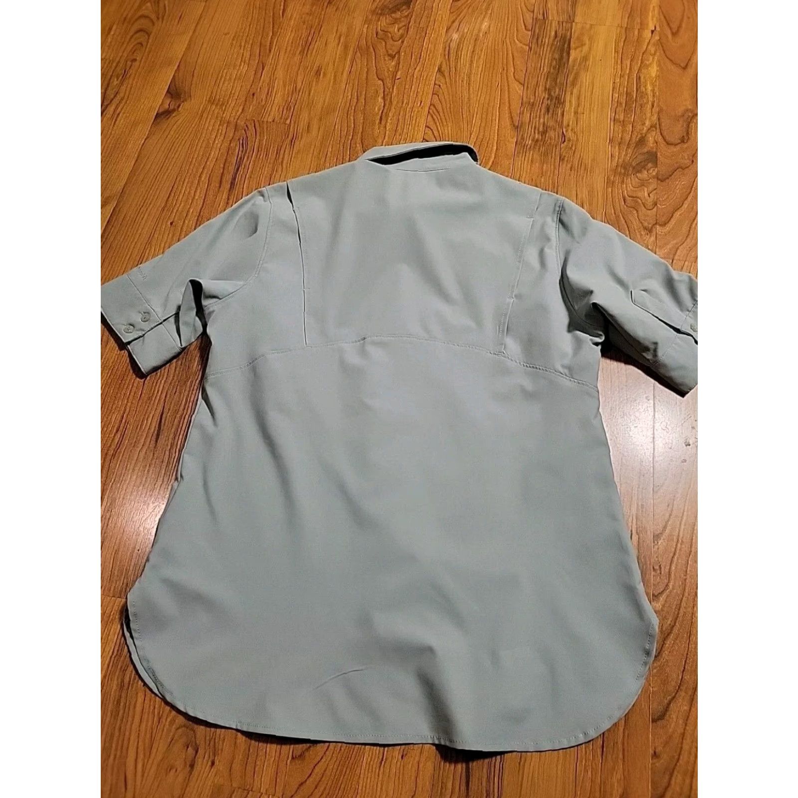 Vintage Columbia Sportswear Co Women's Button-Up Blouse SS Green Small Vented Capable? Size S / US 4 / IT 40 - 5 Thumbnail