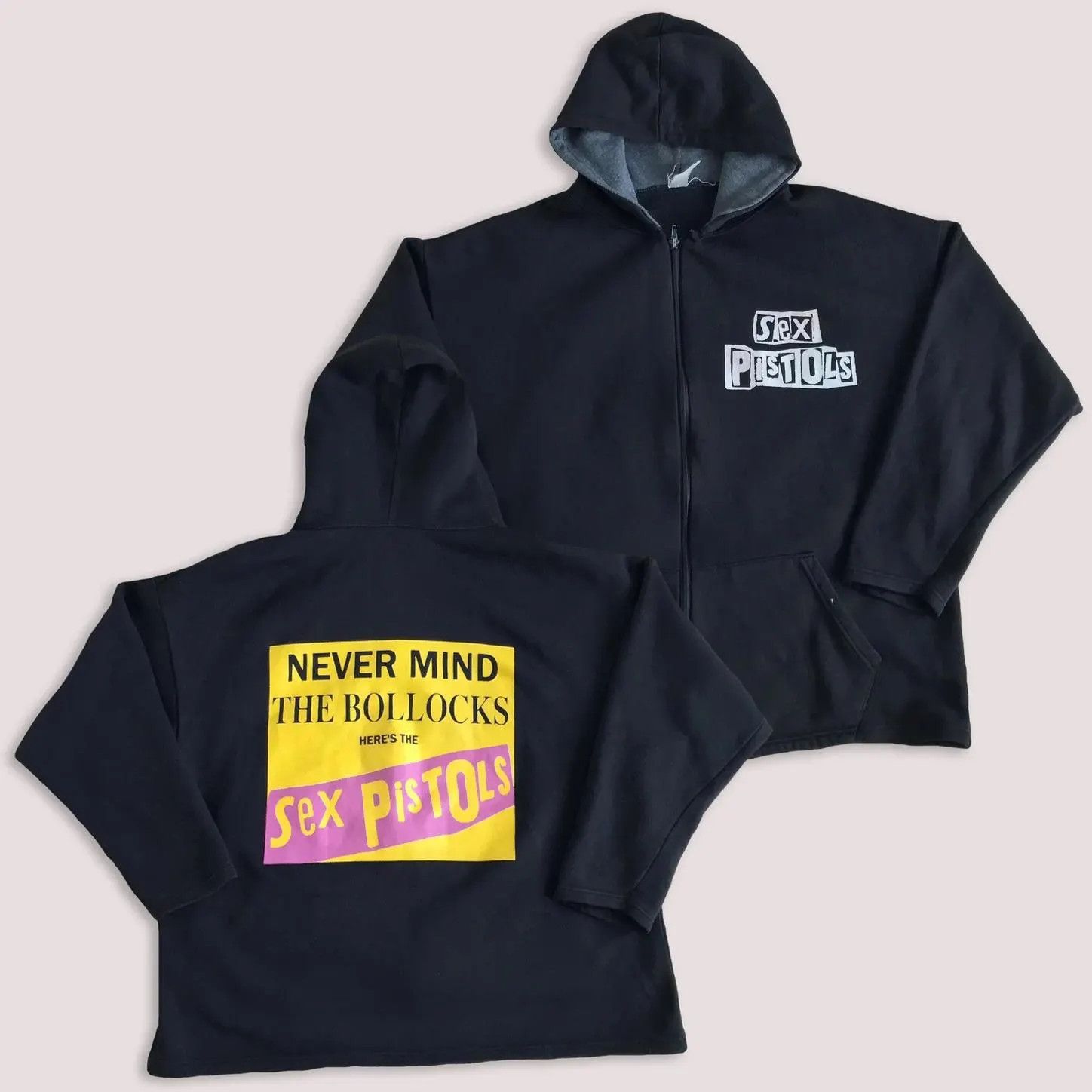 Band Tees RARE Vintage 80s 90s SEX PISTOLS Hoodie Oversize Rock Punk Size US L / EU 52-54 / 3 - 1 Thumbnail