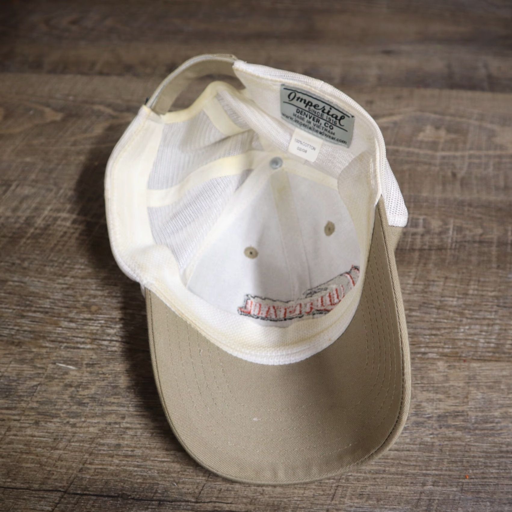 Logo 7 Whitetails Hat Baseball Cap Adjustable Mens Tan Cotton Canvas Deer Logo Hunting Size ONE SIZE - 6 Thumbnail