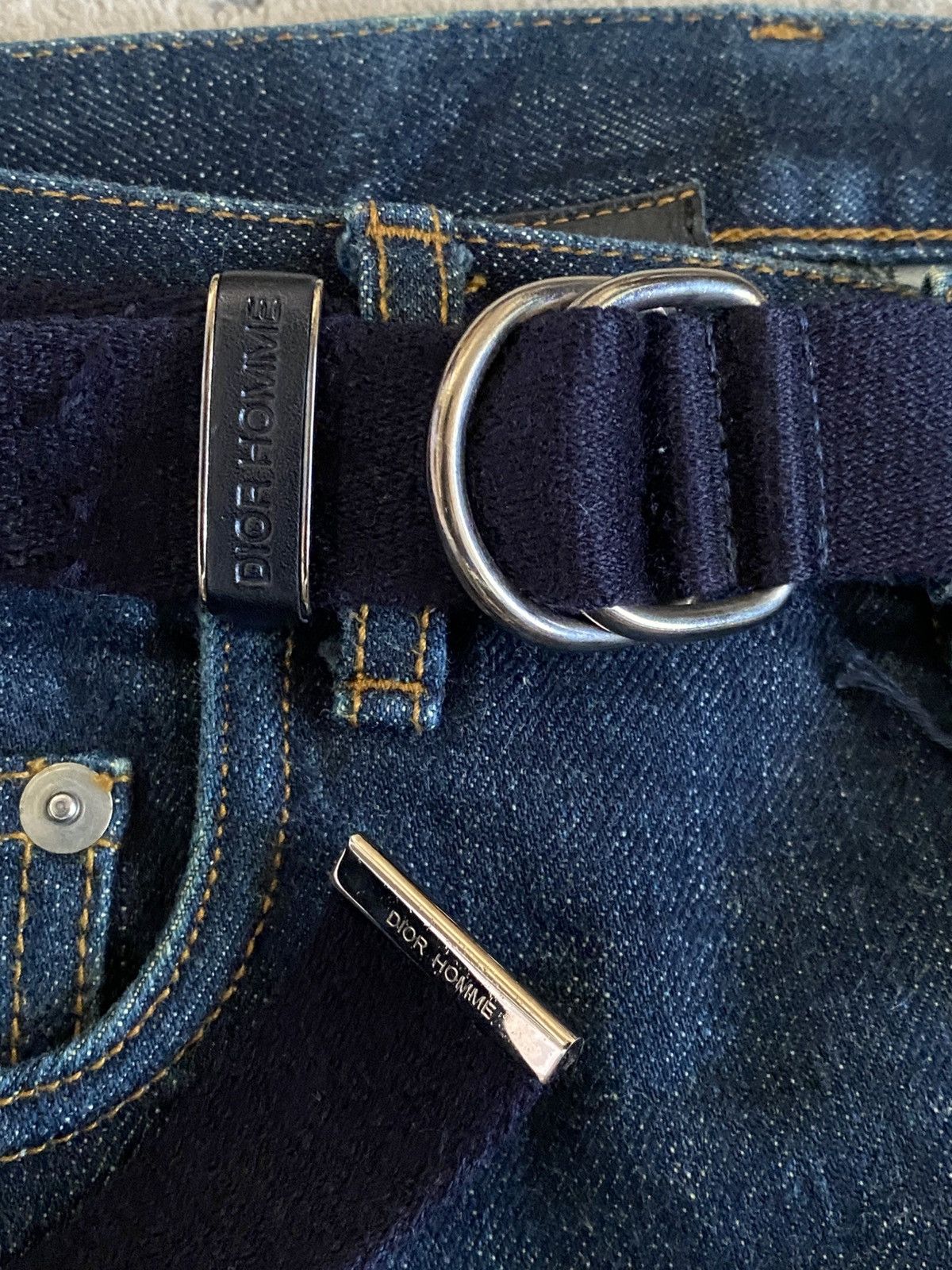 Dior Dior Homme Canvas Double D-Ring Belt – Black Size ONE SIZE - 8 Thumbnail