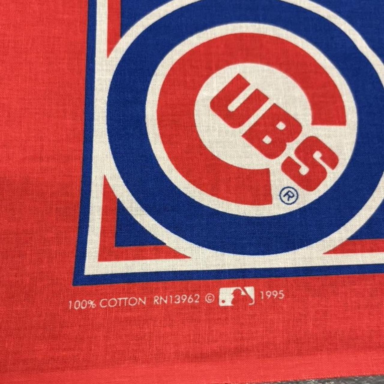 MLB Vintage 1995 Chicago Cubs bandana handkerchief Size ONE SIZE - 2 Thumbnail