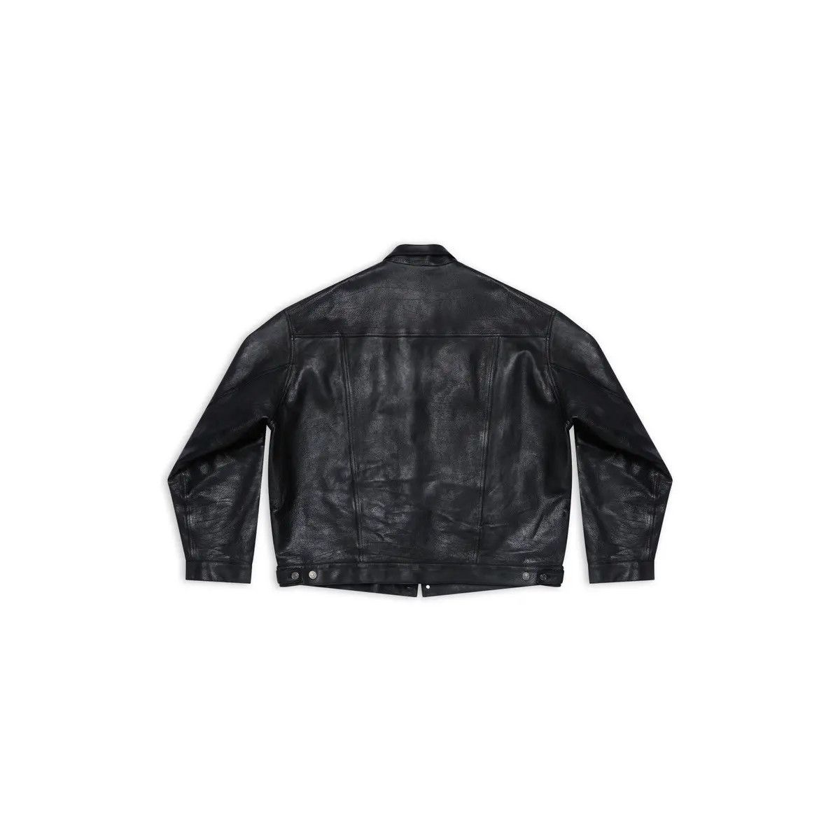 Balenciaga Balenciaga SS22 Leather “Denim Style” Jacket Size US M / EU 48-50 / 2 - 4 Thumbnail