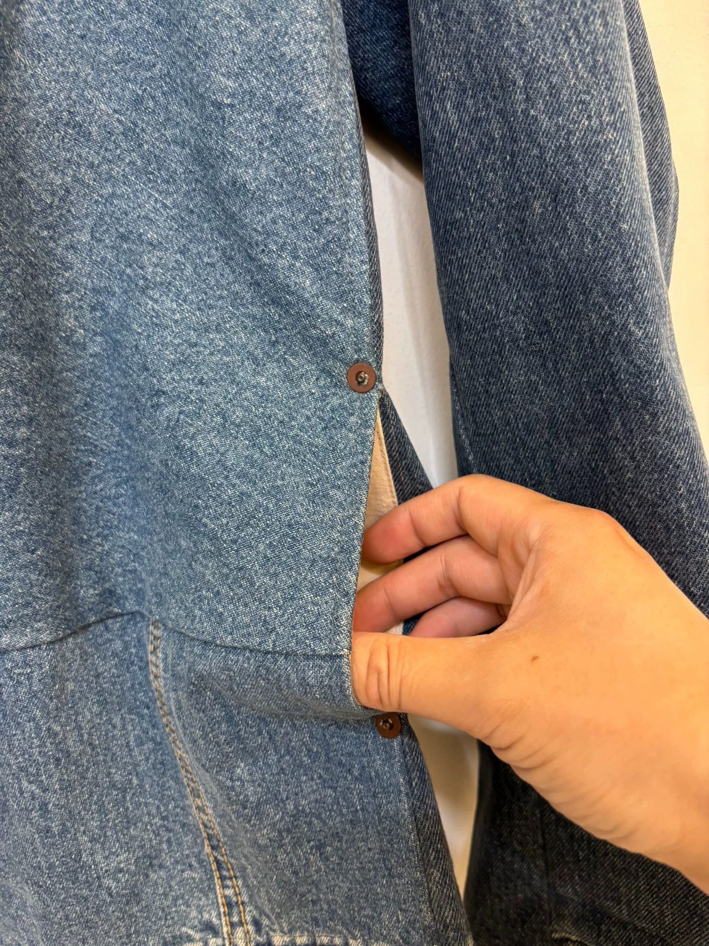 Levi's Levi's Reconstructed Denim Jacket Crew Neck Adjustable Strap Size US S / EU 44-46 / 1 - 8 Thumbnail