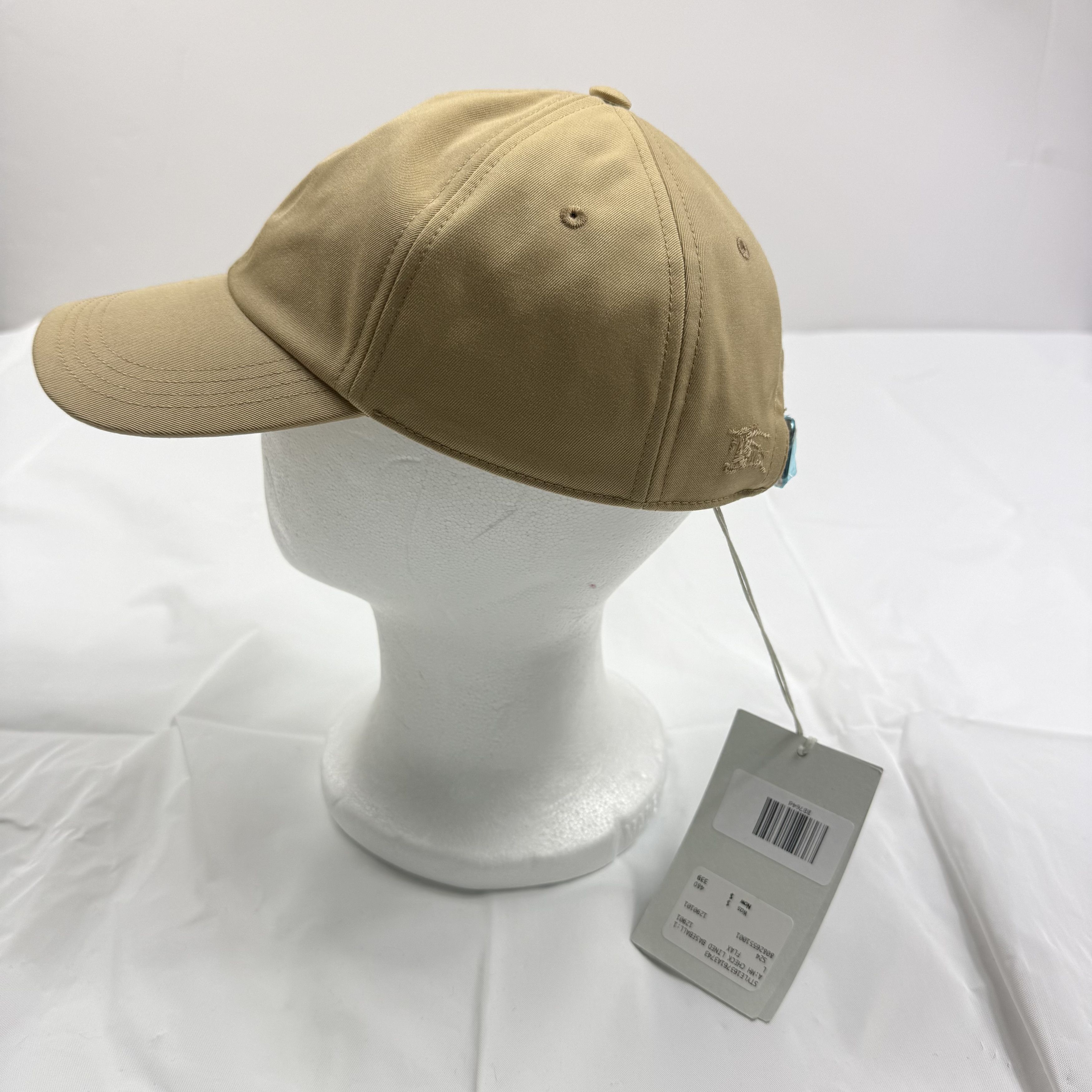 Burberry Burberry Honey Tan Embroidered Logo Vintage Check Lined Hat Size ONE SIZE - 7 Thumbnail