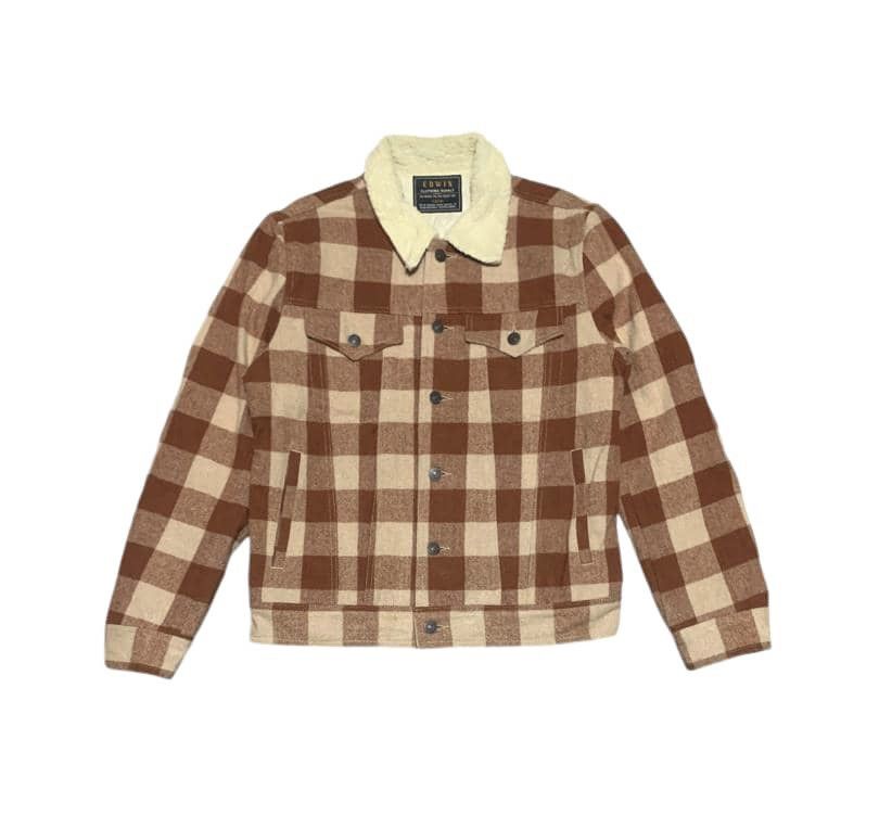 Edwin Vintage Edwin Wool Trucker Jacket Size US L / EU 52-54 / 3 - 1 Thumbnail