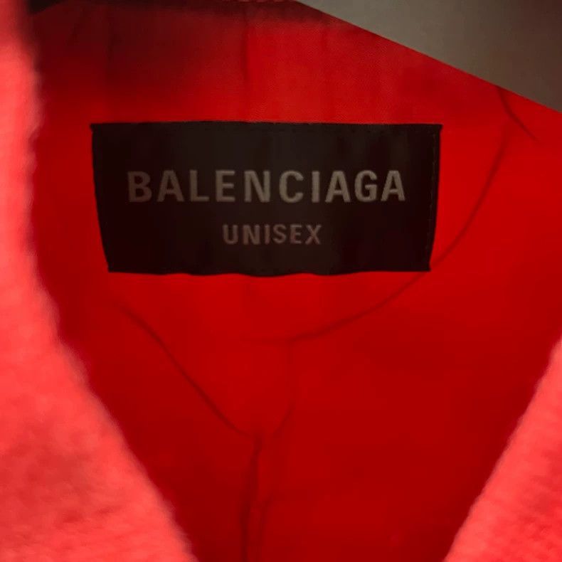 Balenciaga Balenciaga Red Logo Printed Jacket-2505 Size US XXS / EU 40 - 2 Thumbnail
