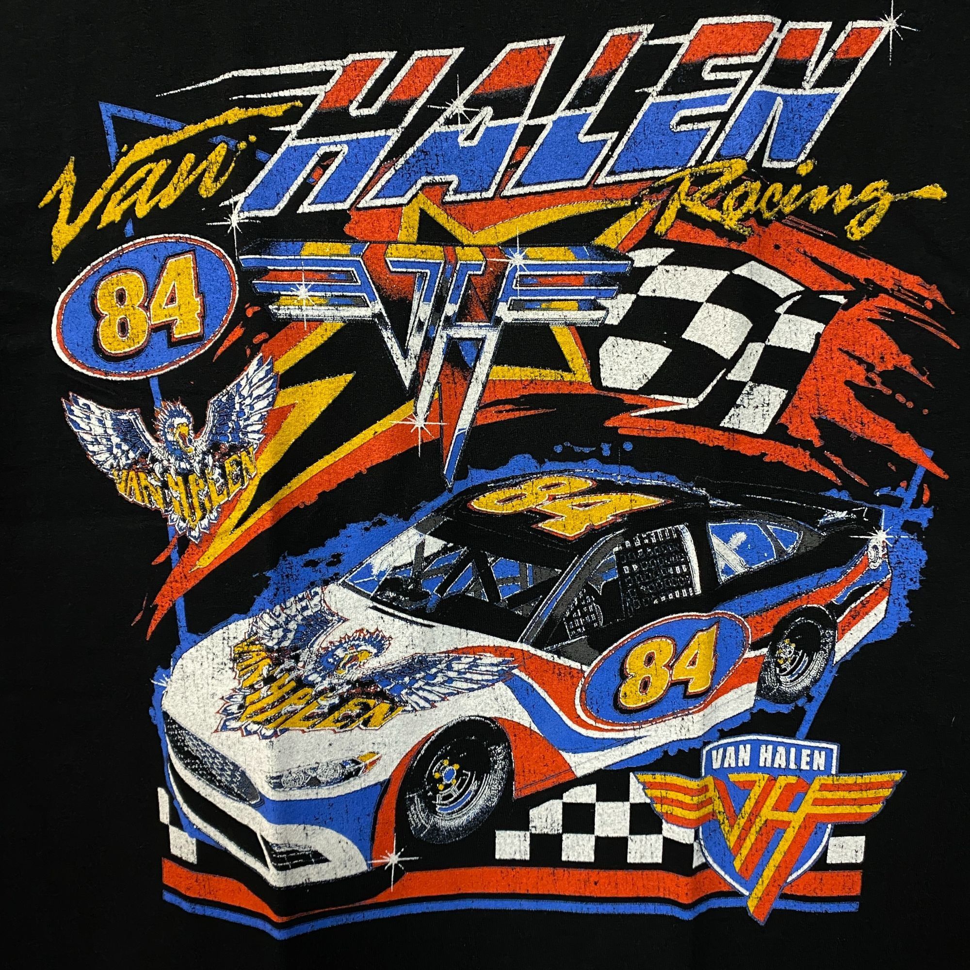NASCAR Van Halen Nascar Racing Car Graphic Design T-Shirt Medium Size US M / EU 48-50 / 2 - 2 Thumbnail