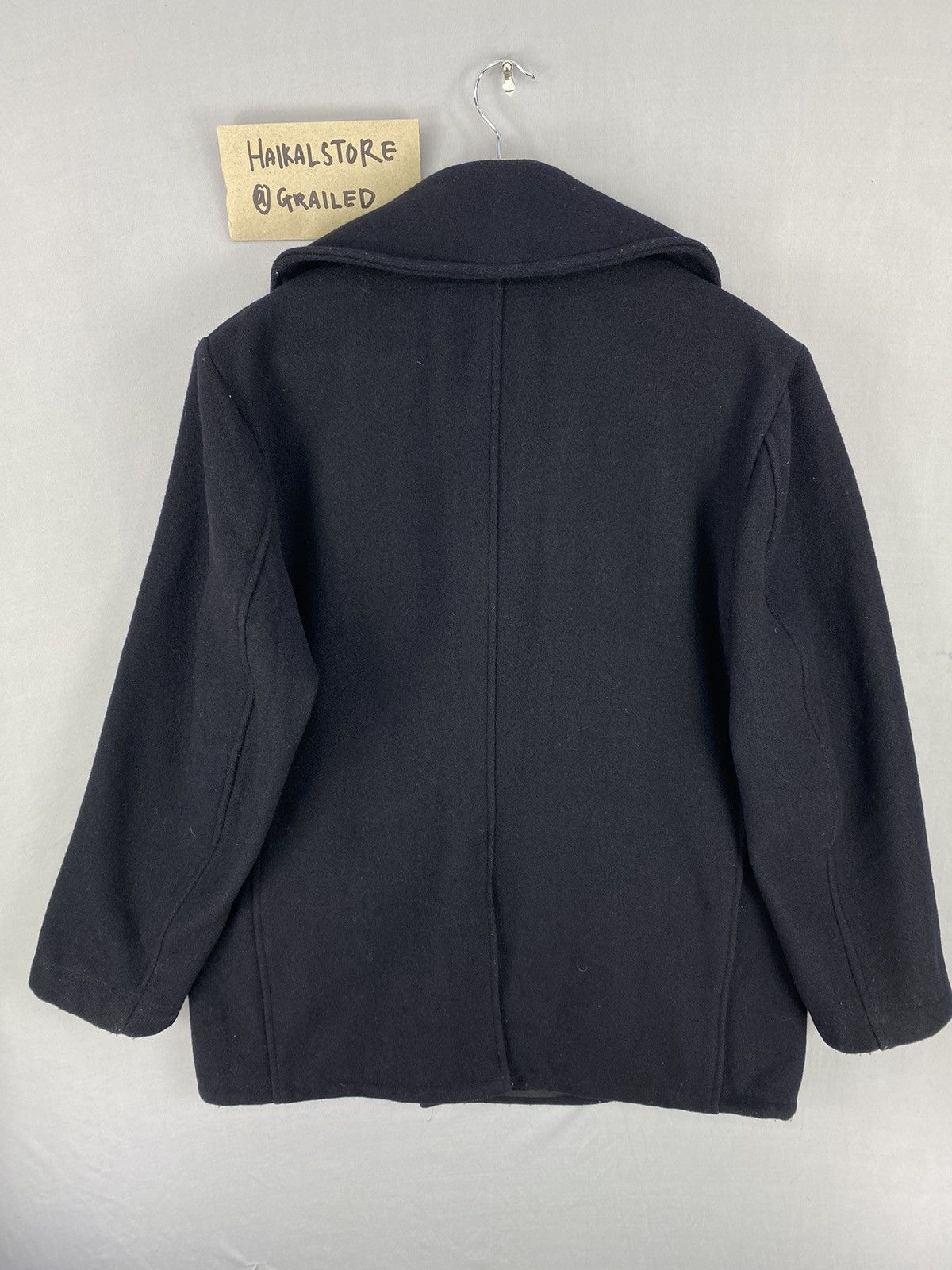 Schott Vintage 80’s US Navy Wool Pea Coat Jacket By Schott NYC Size US M / EU 48-50 / 2 - 4 Thumbnail