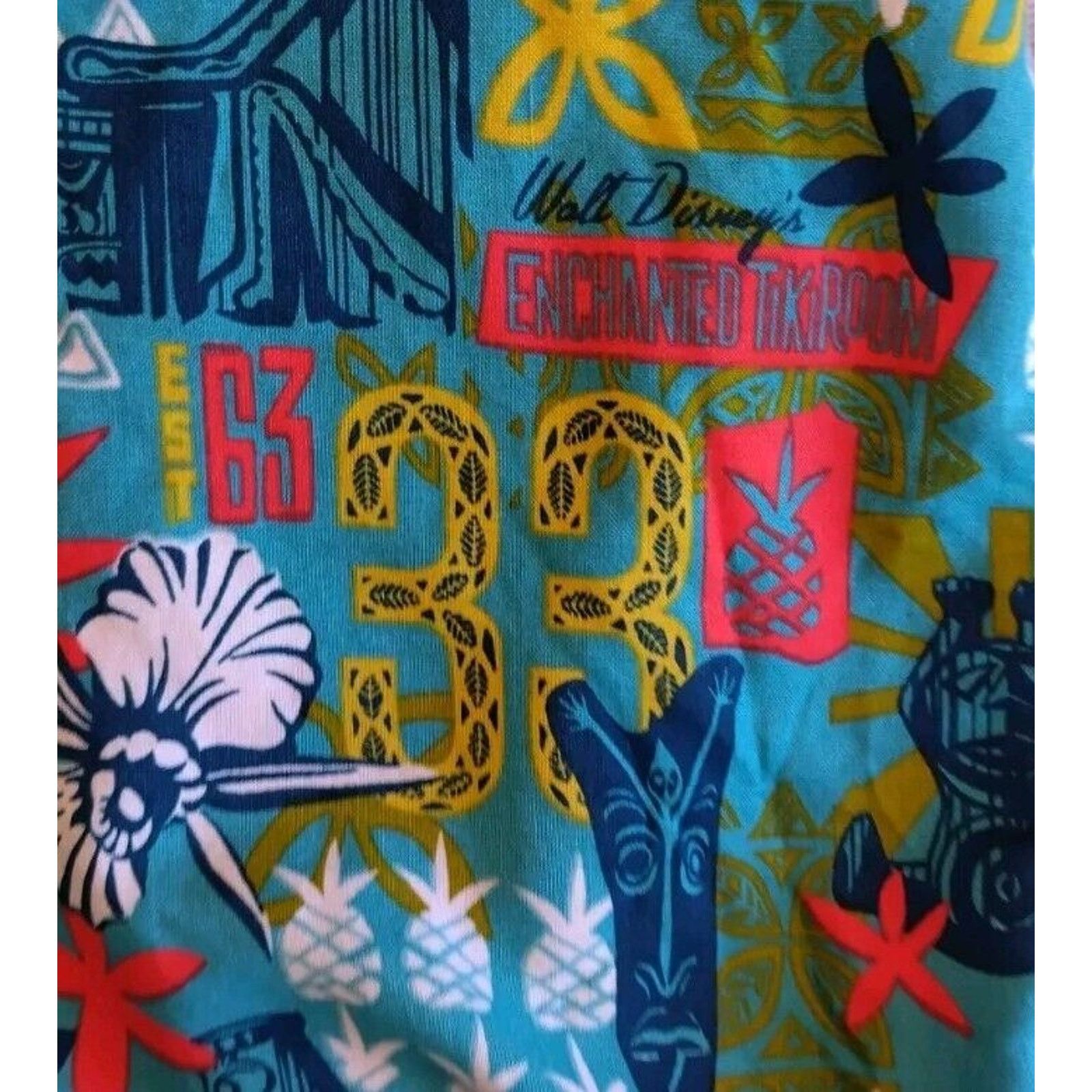 Disney RARE Disneyland Club 33 ENCHANTED TIKI ROOM 2013 Never Worn! Size US XXL / EU 58 / 5 - 2 Thumbnail