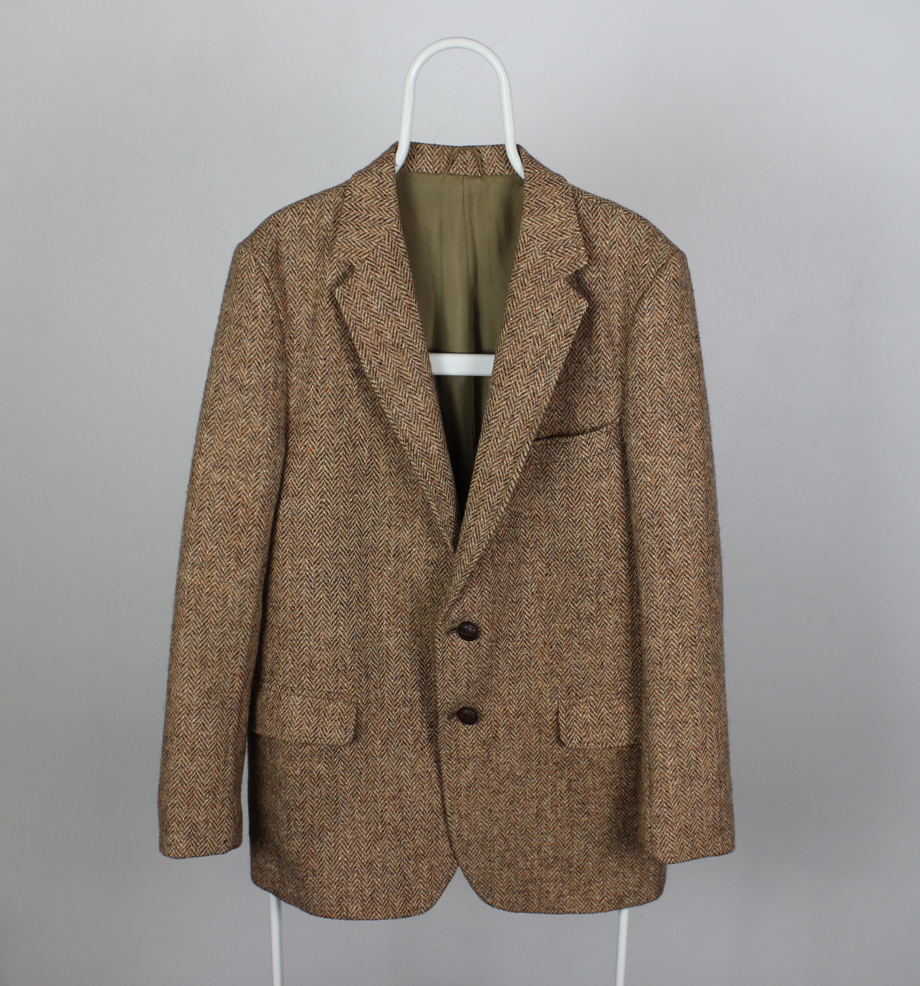 Harris Tweed Harris Tweed blazer men wool M L beige Size 48R - 2 Thumbnail