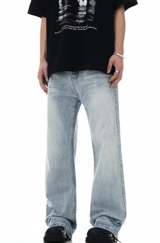 Japanese Brand American retro men's cleanfit loose casual flared jeans Size US 32 / EU 48 - 2 Thumbnail