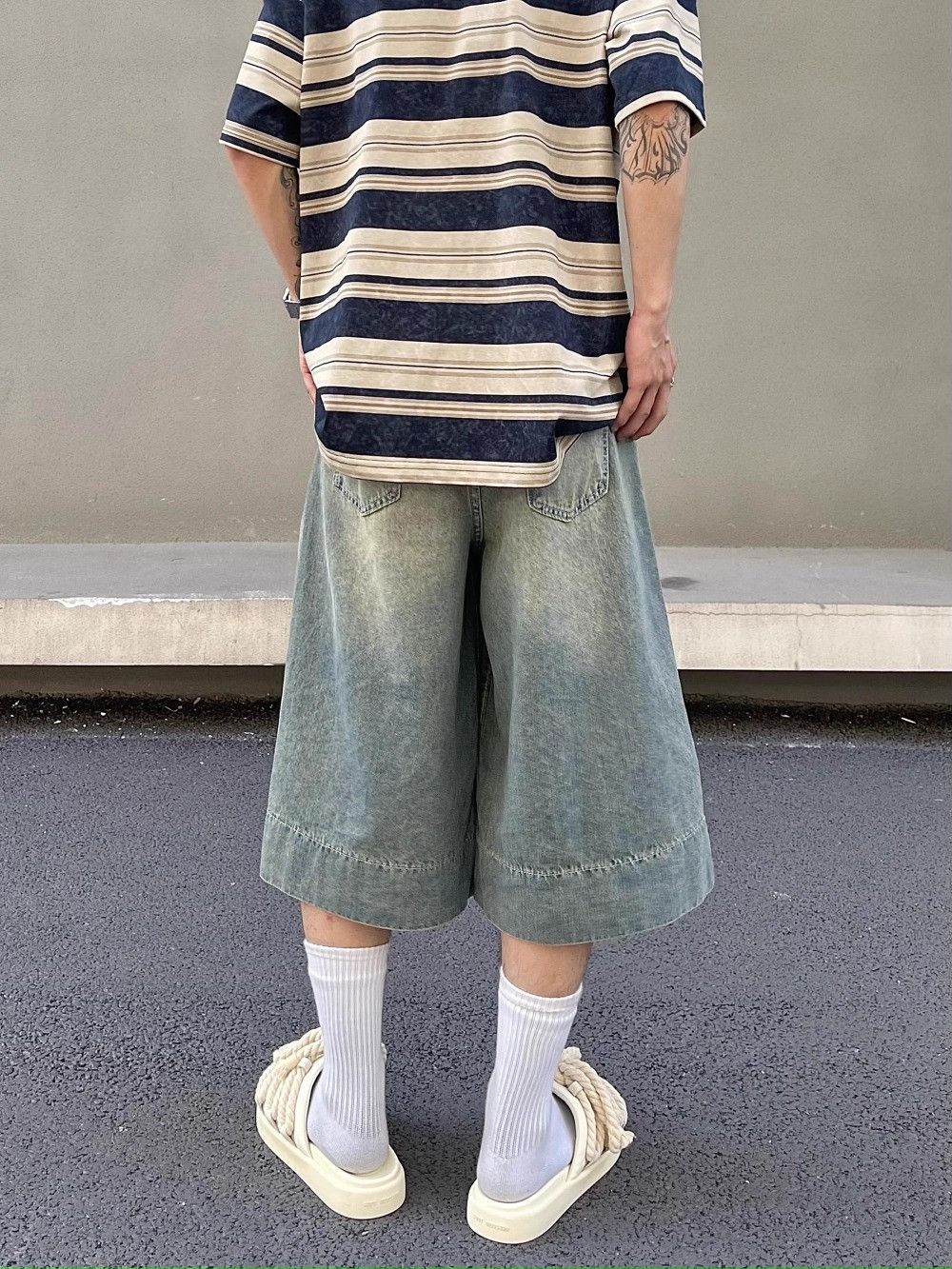 Vintage Jorts Distressed Jeans