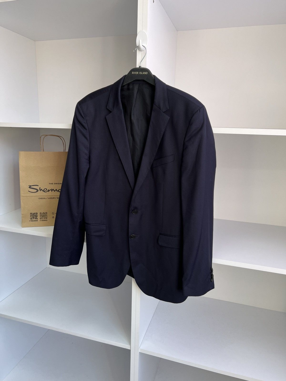 Hugo Boss × Vintage Vintage Hugo Boss Luxury Old Money Style Suit Size 52S - 5 Thumbnail