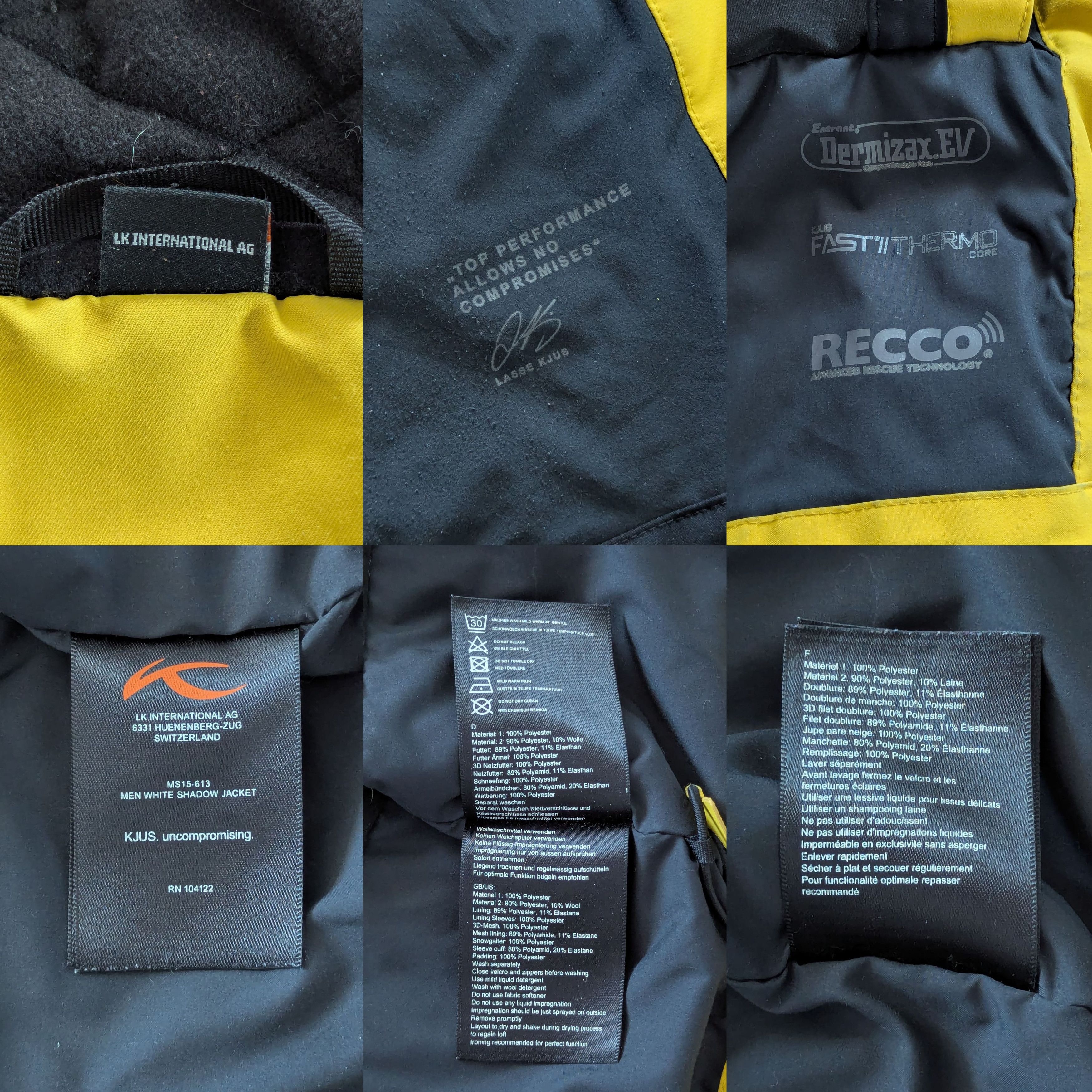 KJUS KJUS White Shadow Technical Ski Suit M (50) Recco DermizaxEV Size US M / EU 48-50 / 2 - 8 Thumbnail
